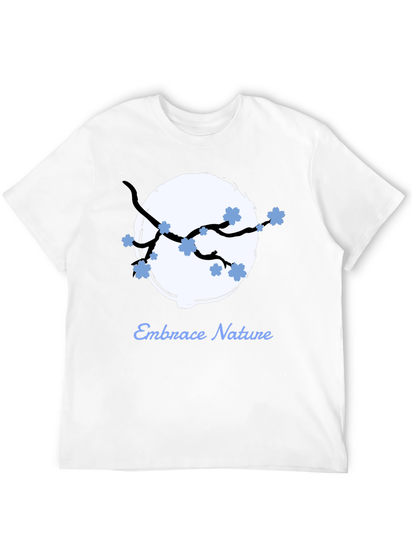 Embrace Nature Graphic Tee - Black Cotton Blend