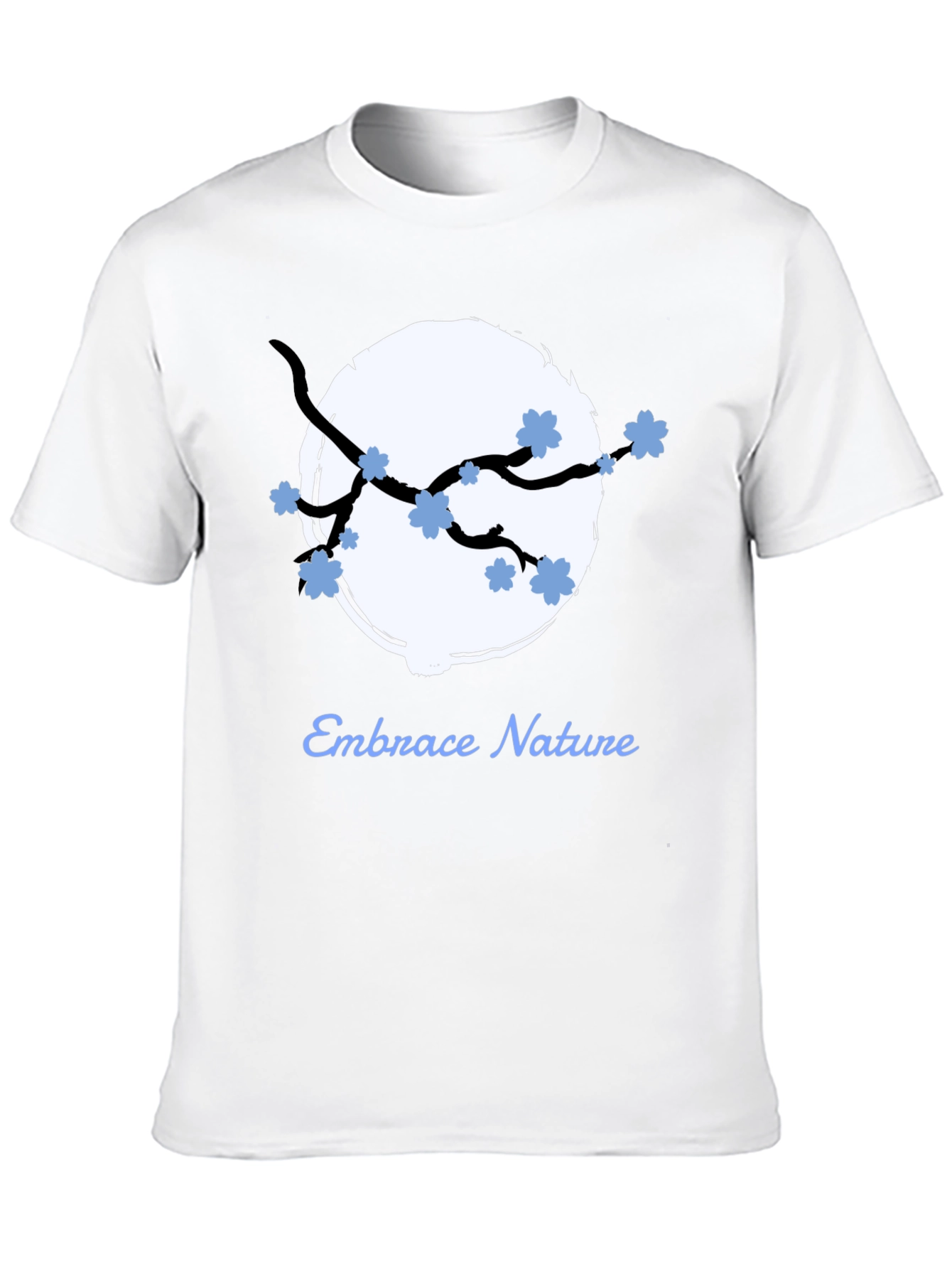 Embrace Nature Graphic Tee - Black Cotton Blend