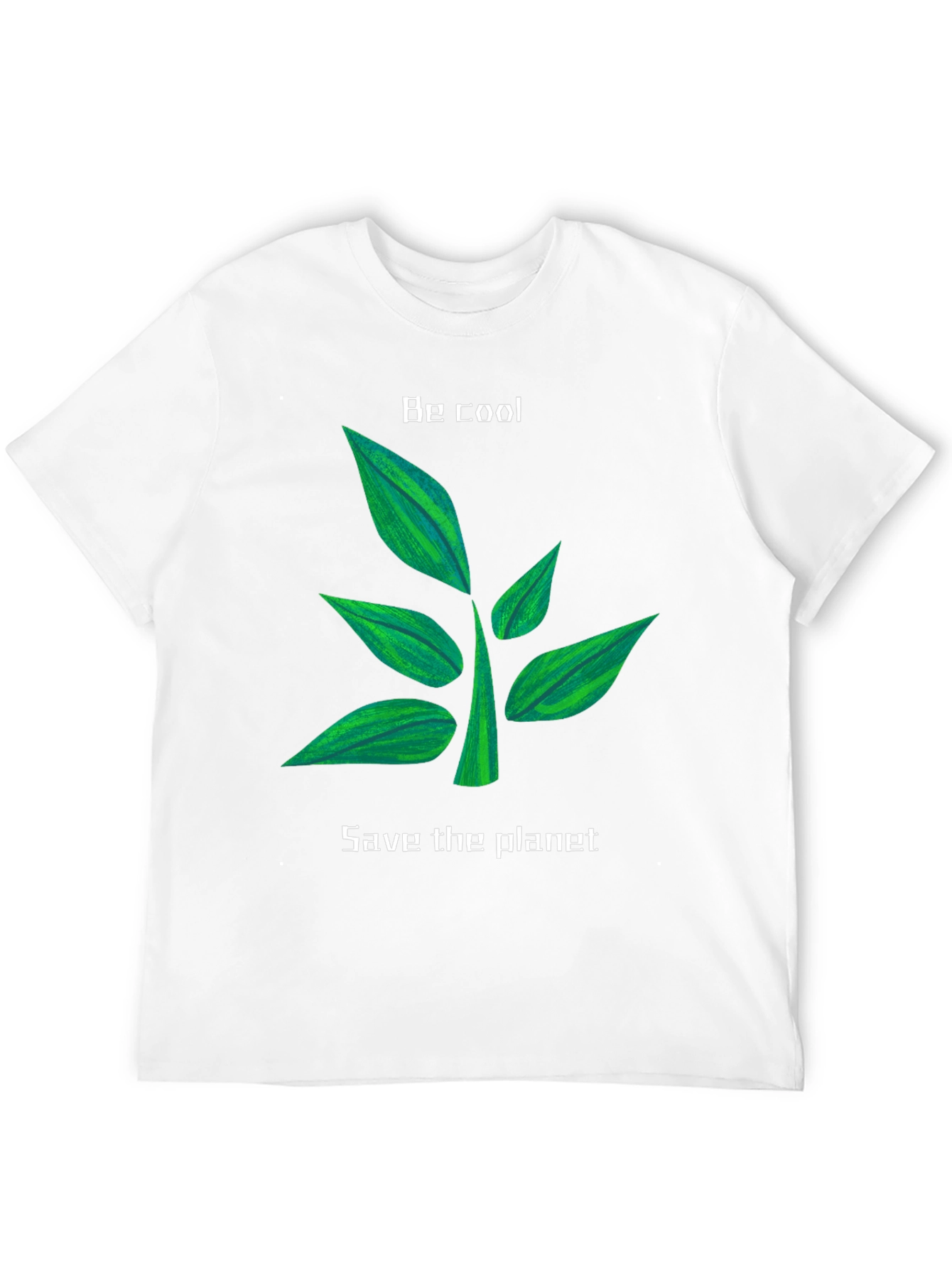 Eco-Friendly Black T-Shirt: Be Cool Save the Planet