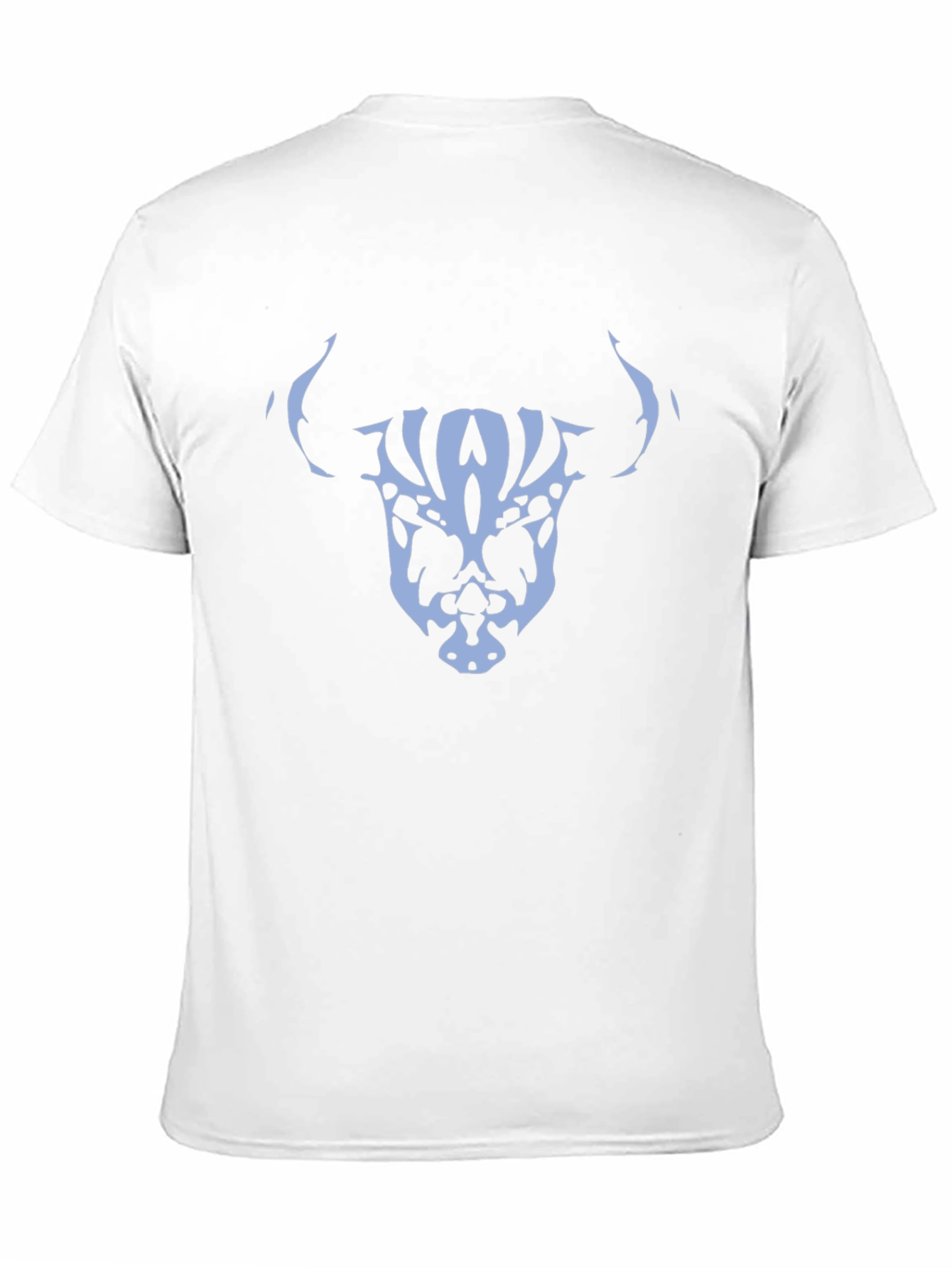 Abstract Skull Bull Graphic Tee