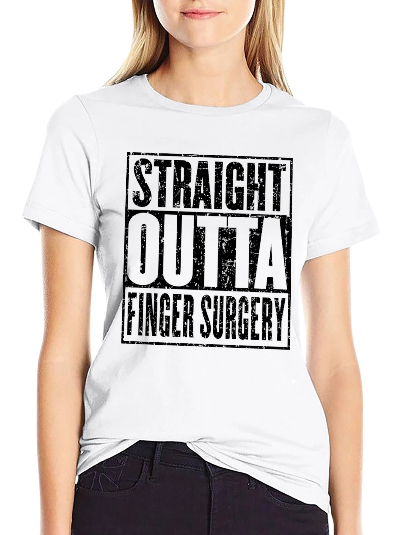 Straight Outta Finger Surgery Graphic T-Shirt
