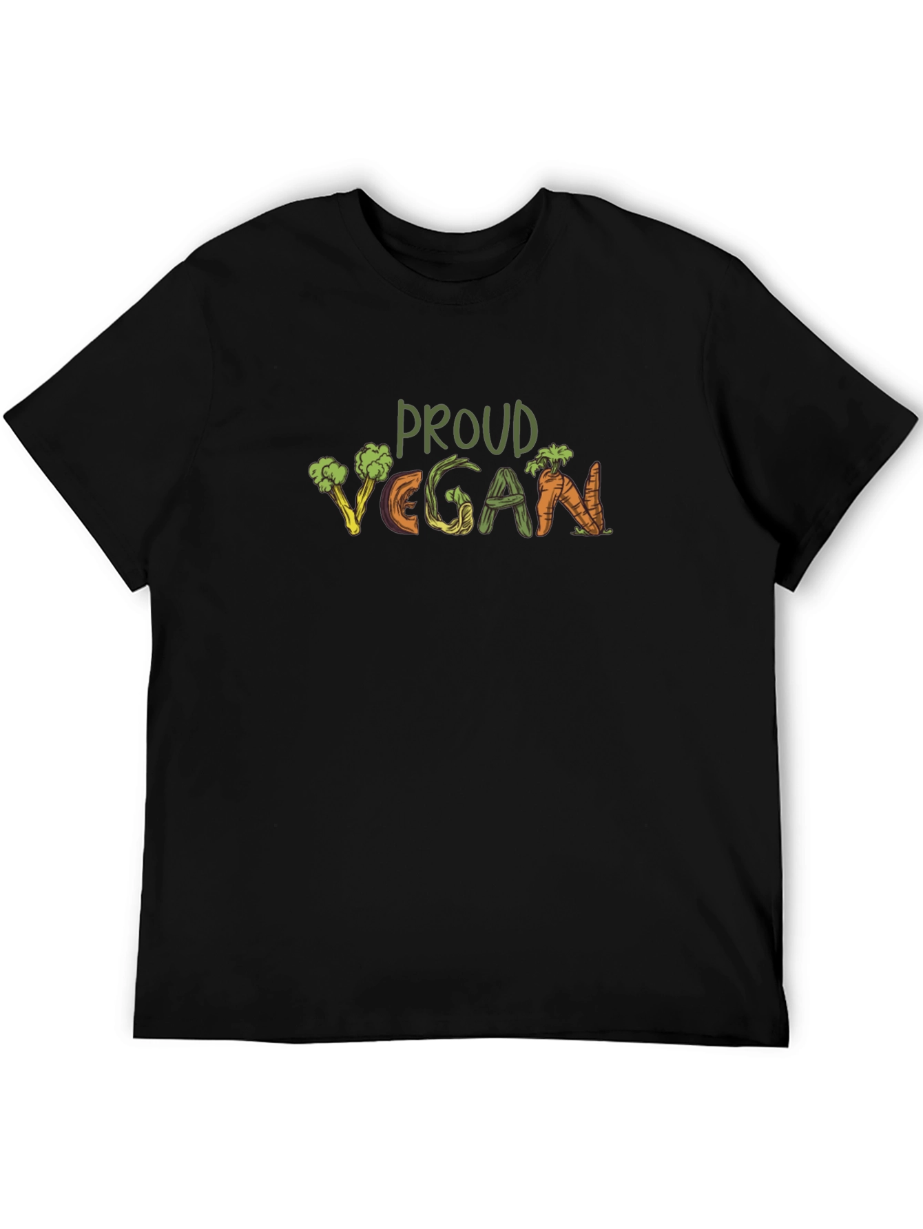 Proud Vegan Graphic Tee - Plant-Based Lifestyle Shirt