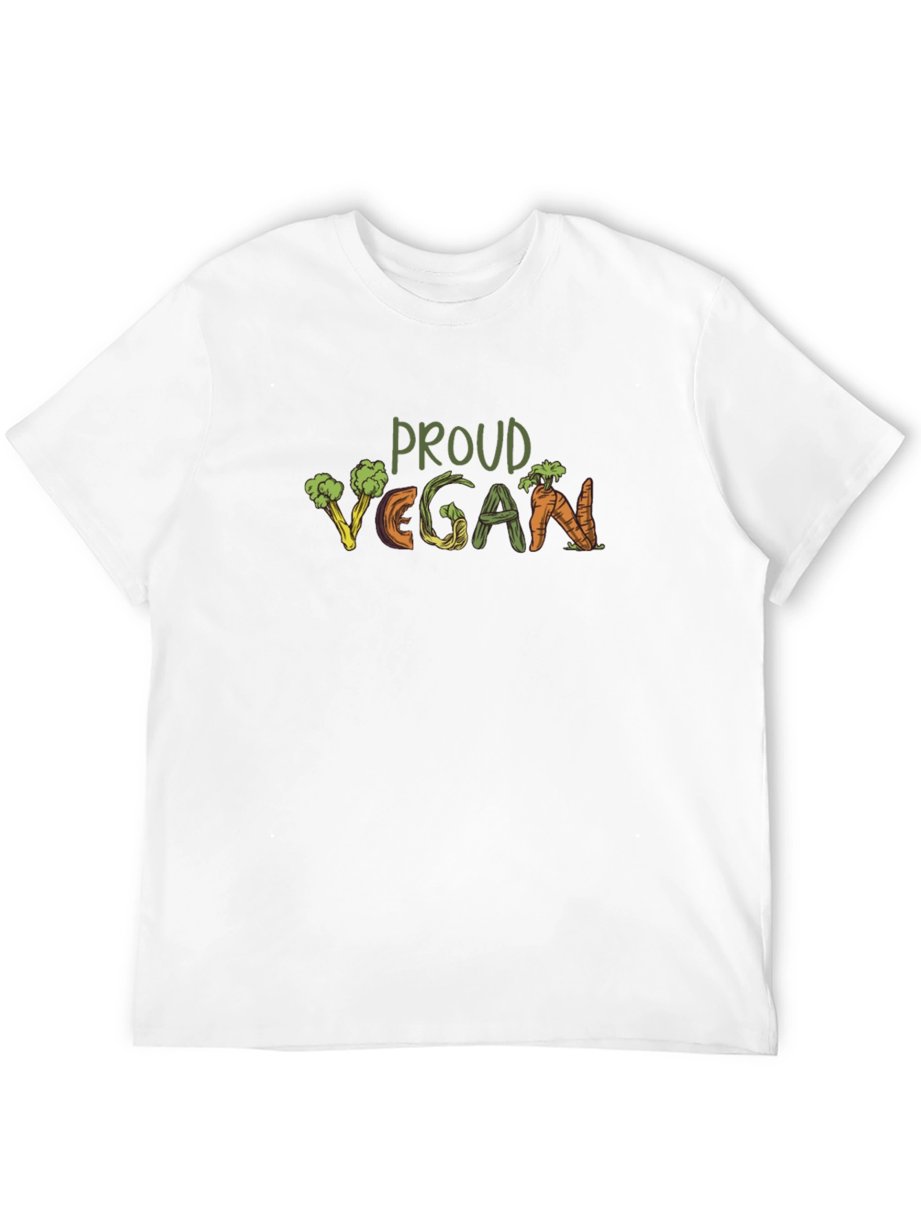Proud Vegan Graphic Tee - Plant-Based Lifestyle Shirt