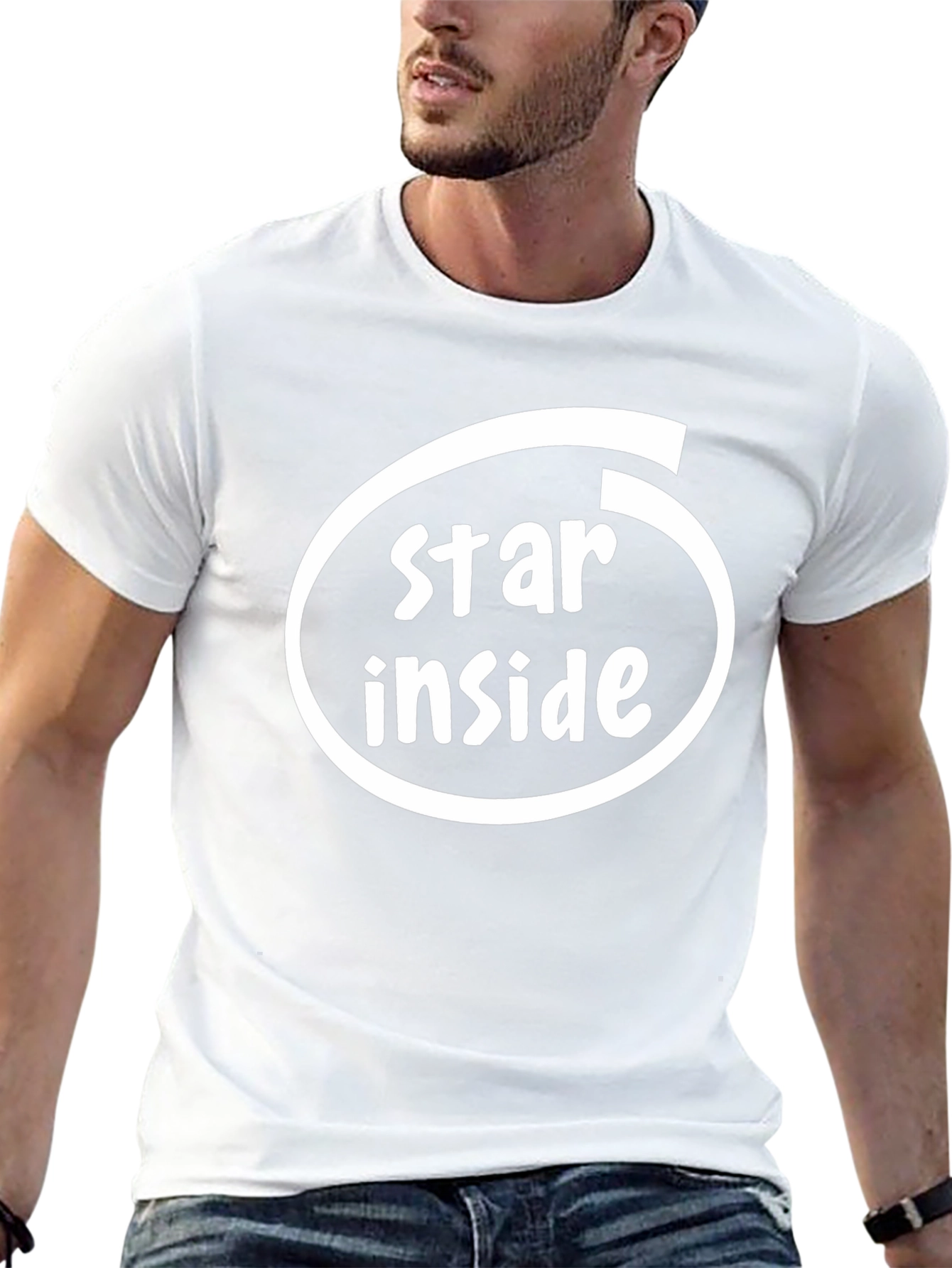 Star Inside Black T-Shirt