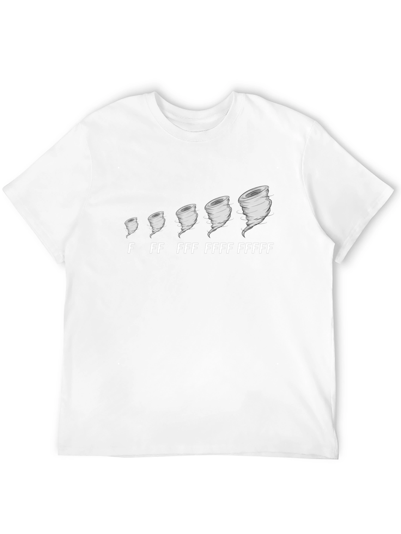 Tornado Intensity Mens Black Graphic T-Shirt