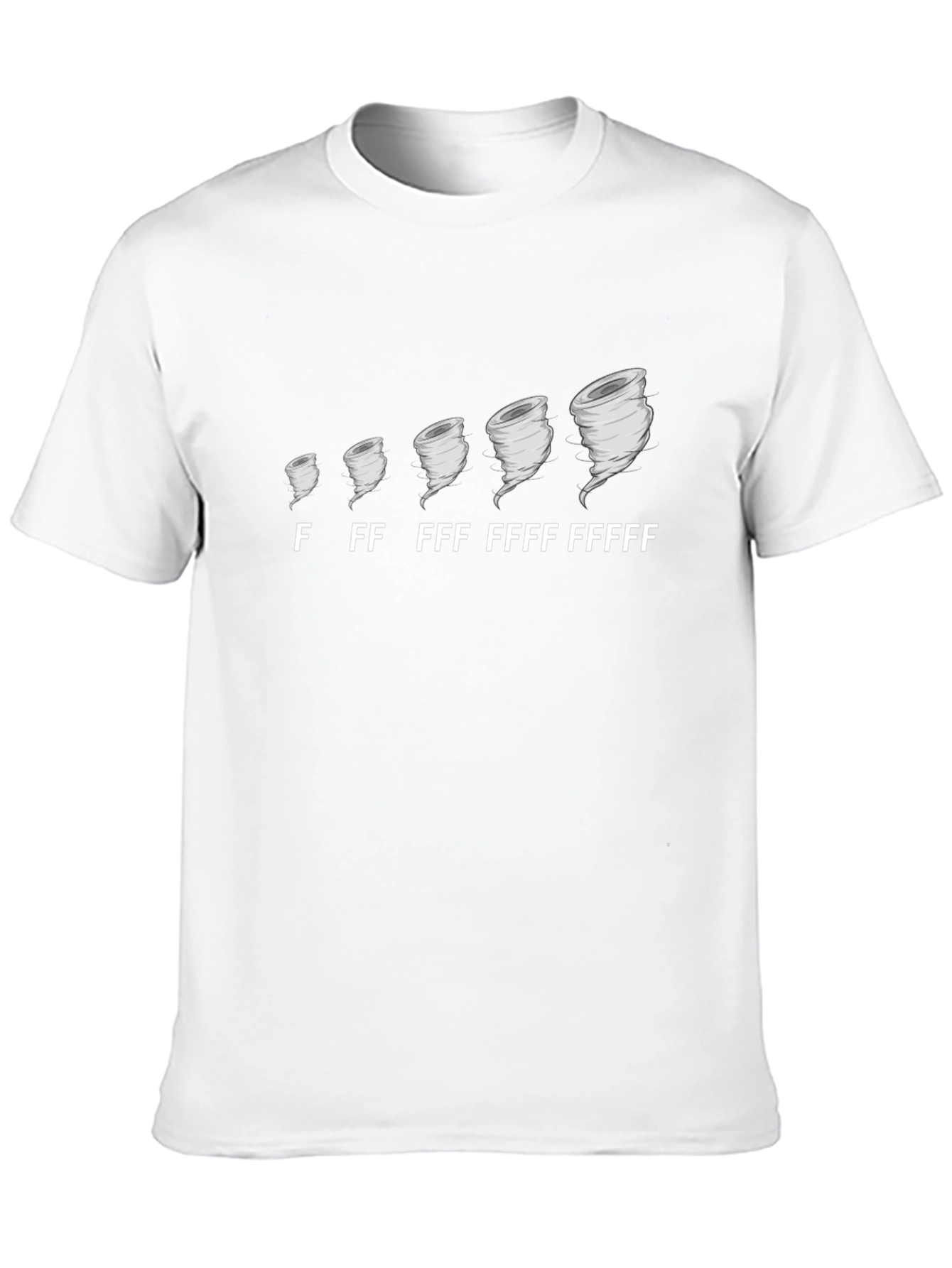 Tornado Intensity Mens Black Graphic T-Shirt
