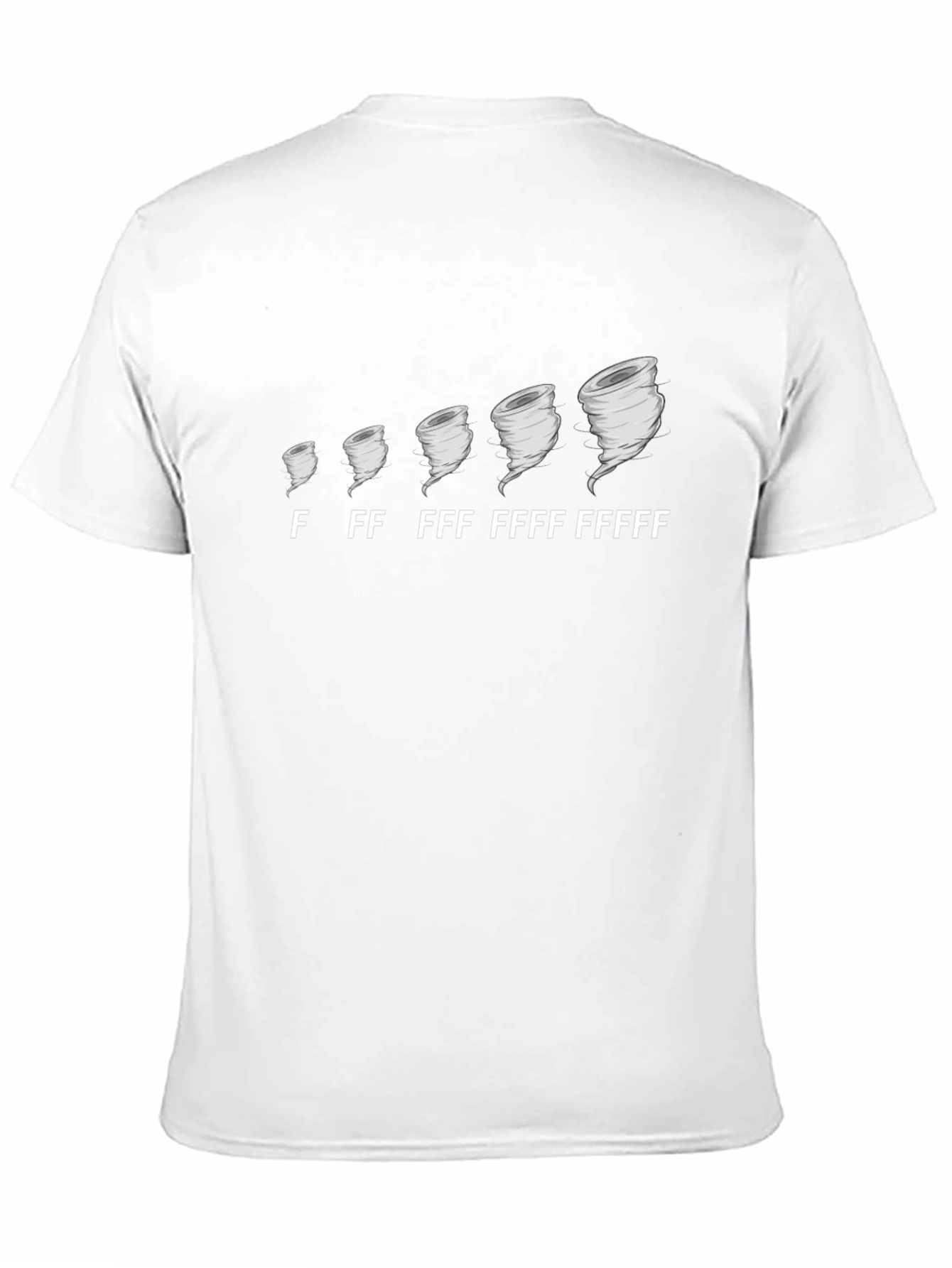Tornado Intensity Mens Black Graphic T-Shirt