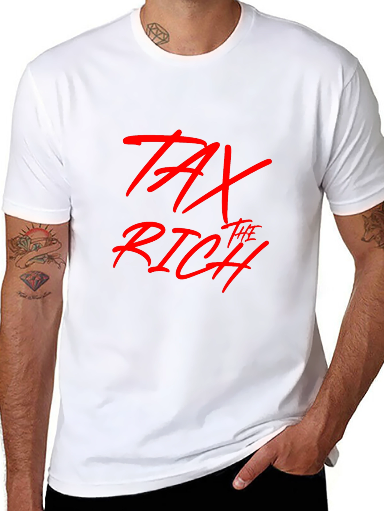 Tax The Rich Graphic Tee - Bold Statement T-Shirt