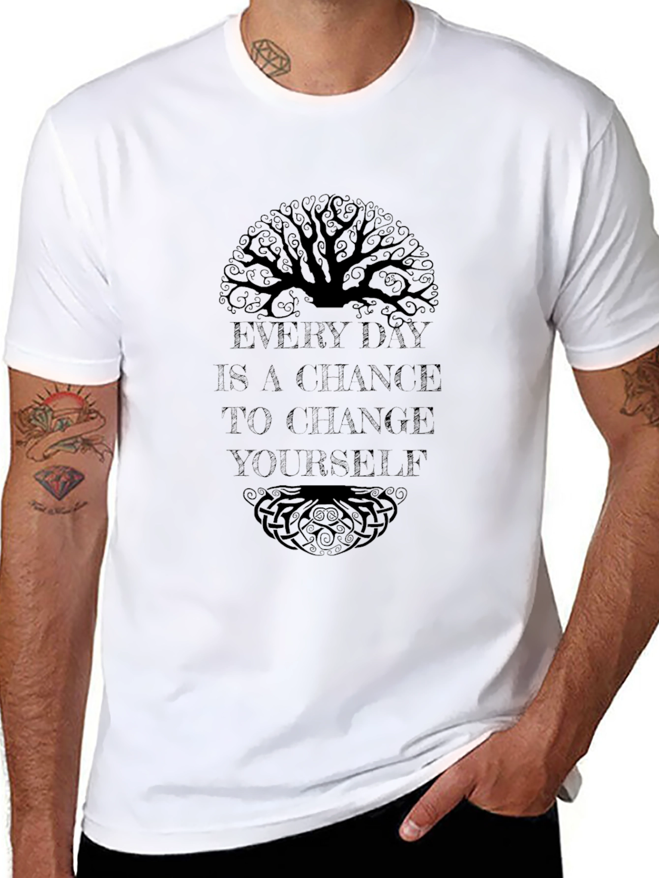 Inspirational Tree of Life Graphic T-Shirt