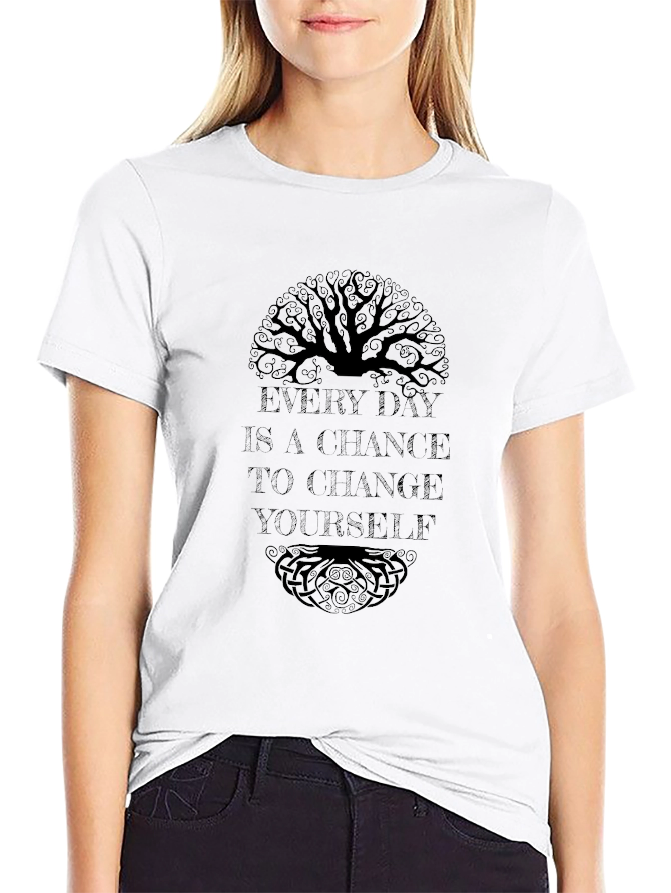 Inspirational Tree of Life Graphic T-Shirt
