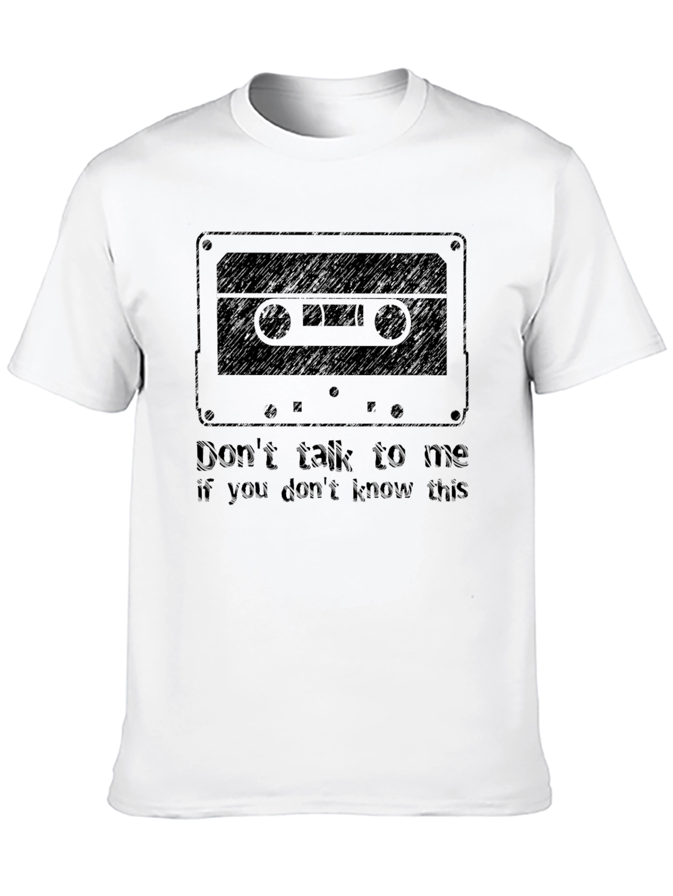 Retro Cassette Tape T-Shirt - Dont Talk To Me