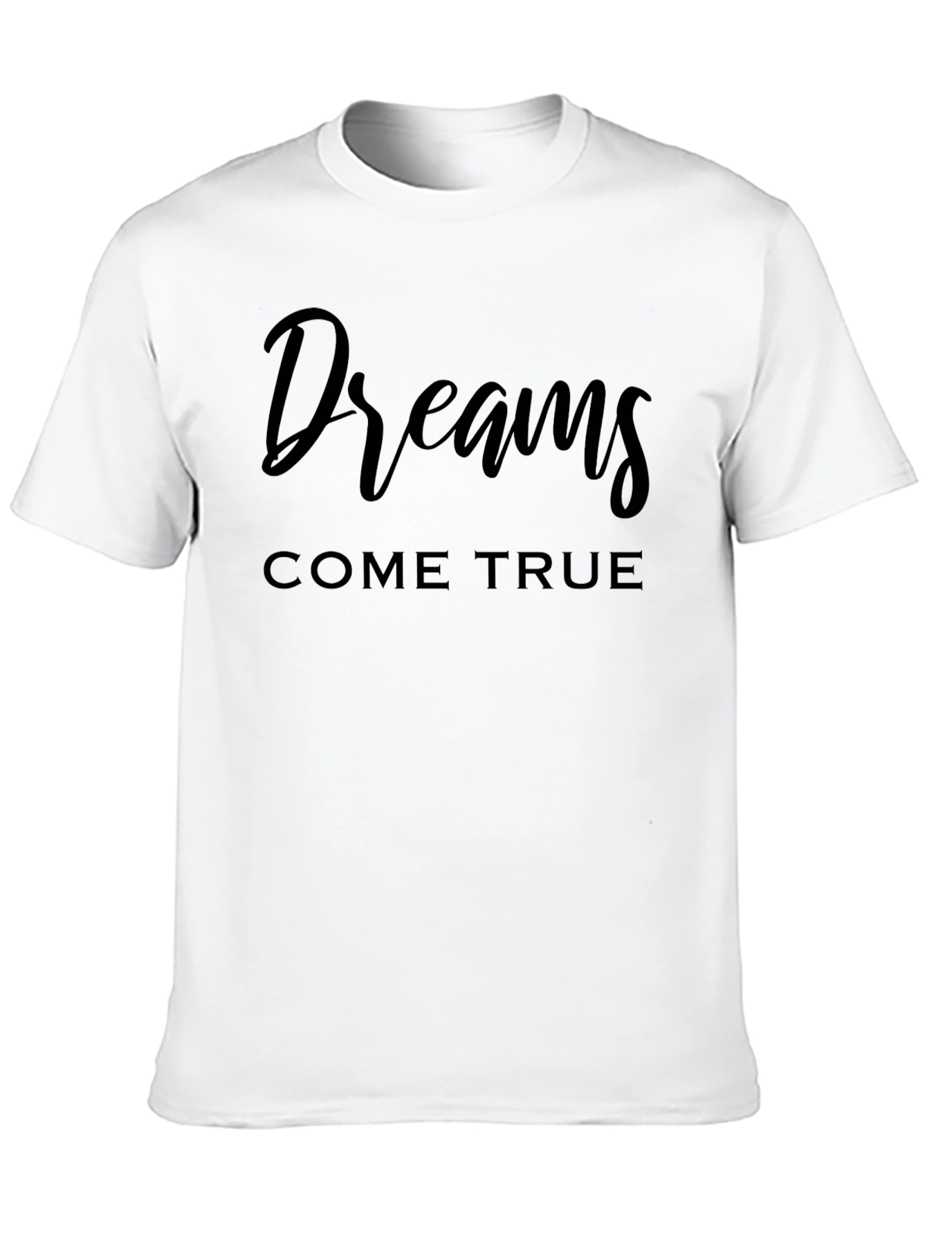 Dreams Come True Black Graphic T-Shirt