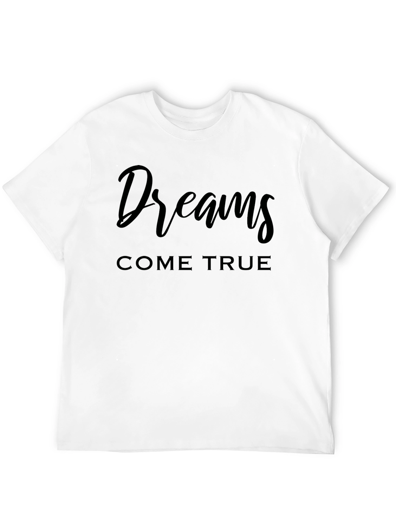 Dreams Come True Black Graphic T-Shirt