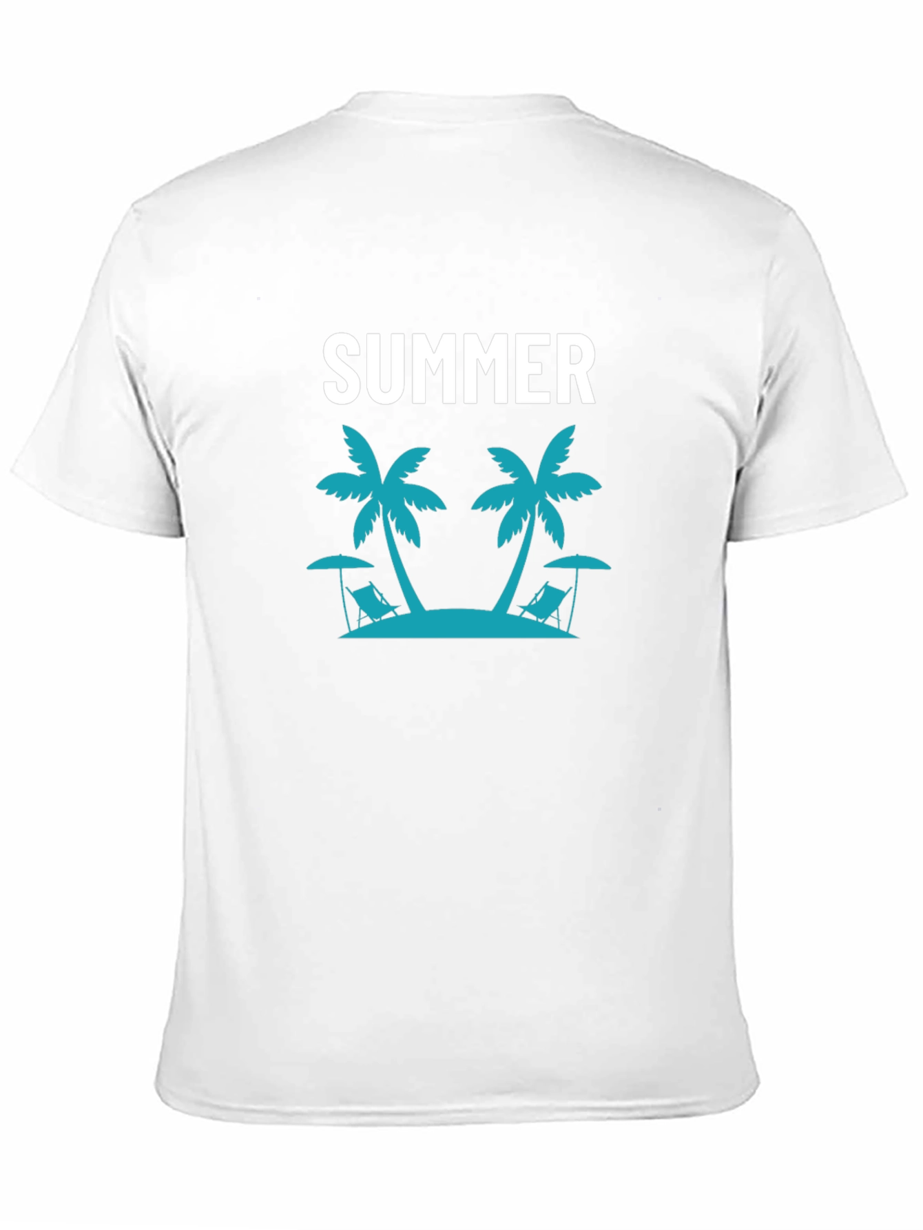 Summer Beach Palm Tree Graphic T-Shirt
