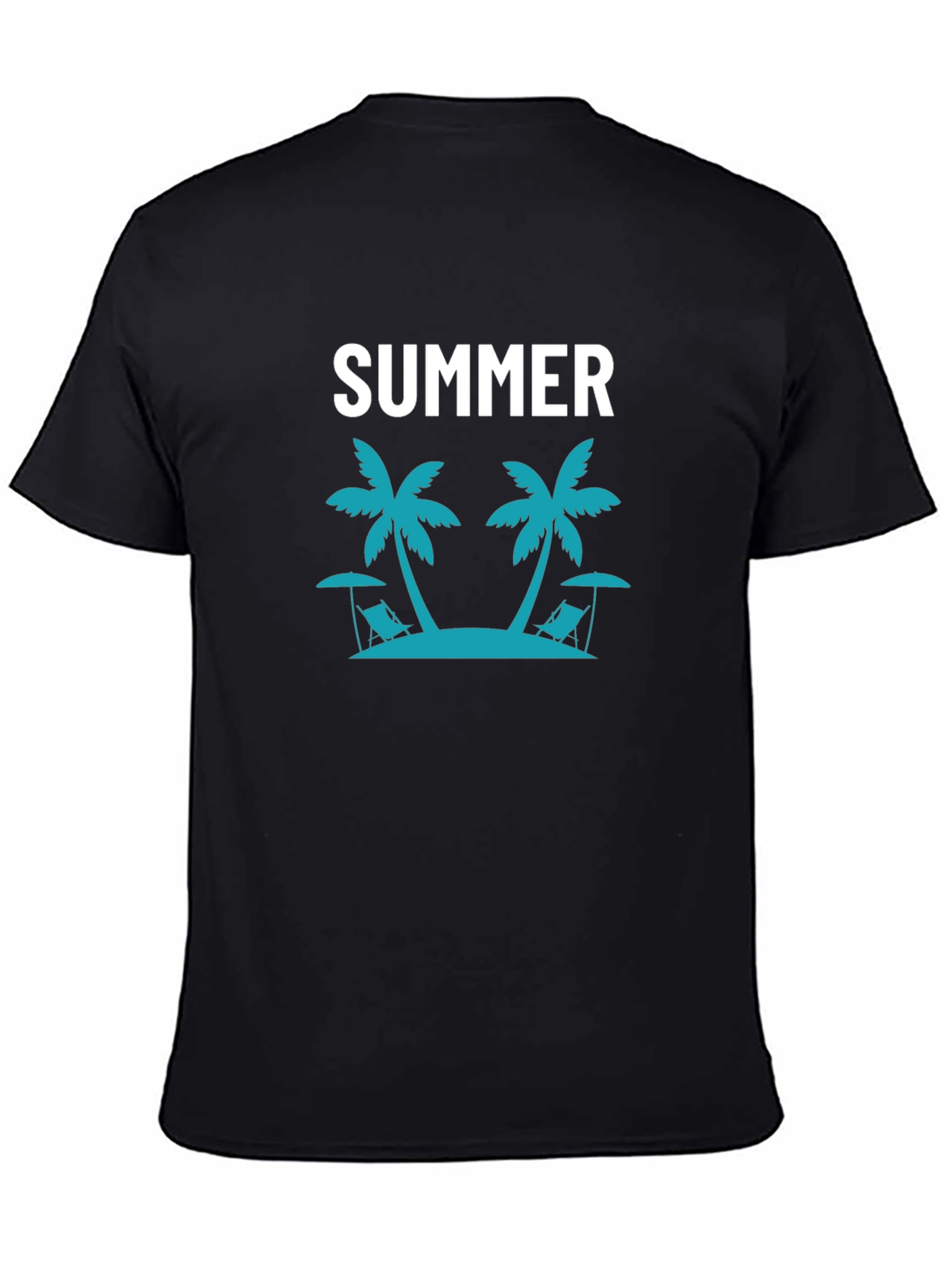 Summer Beach Palm Tree Graphic T-Shirt