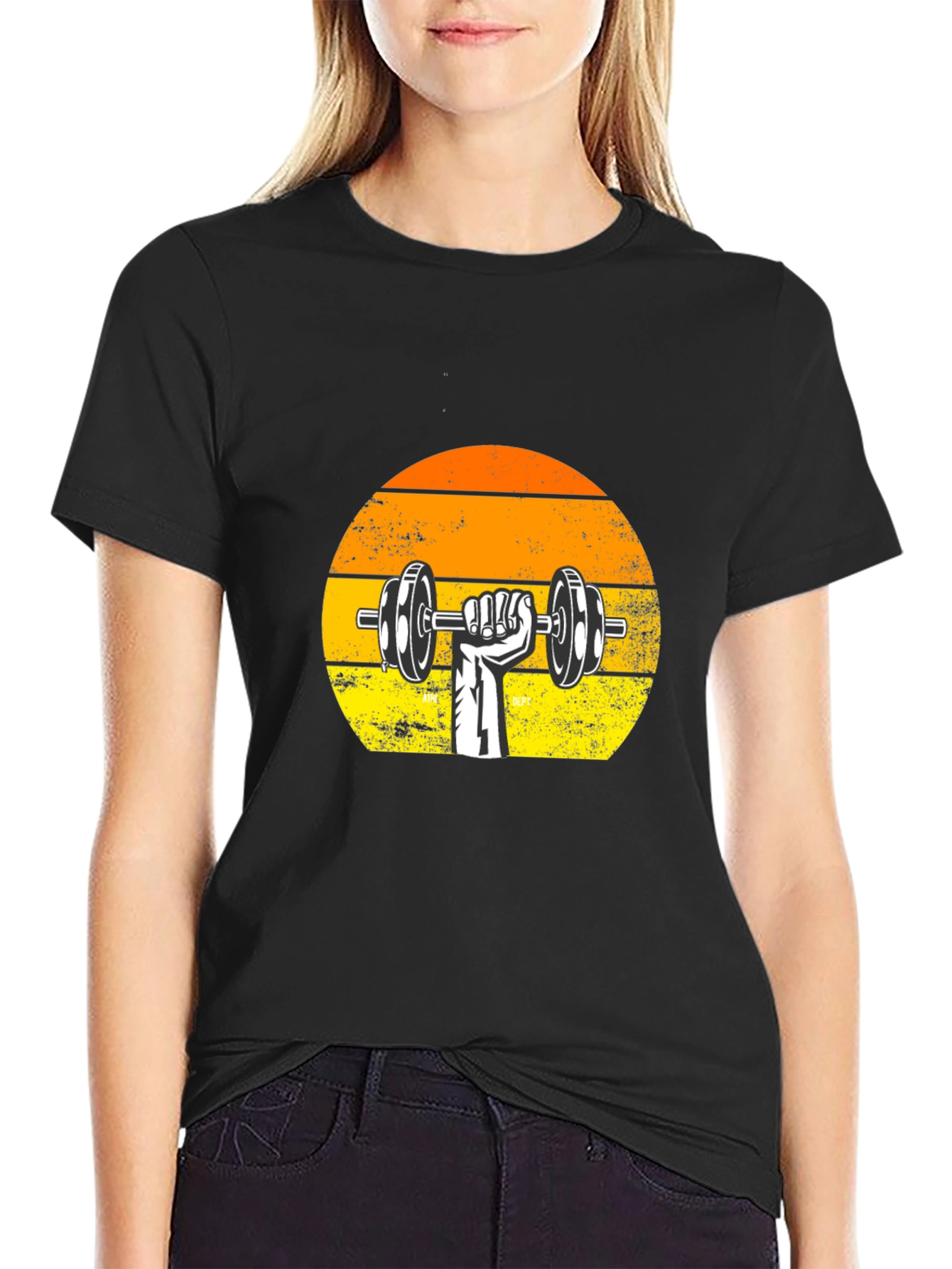 Retro Gym T-Shirt - Weightlifting Graphic Tee