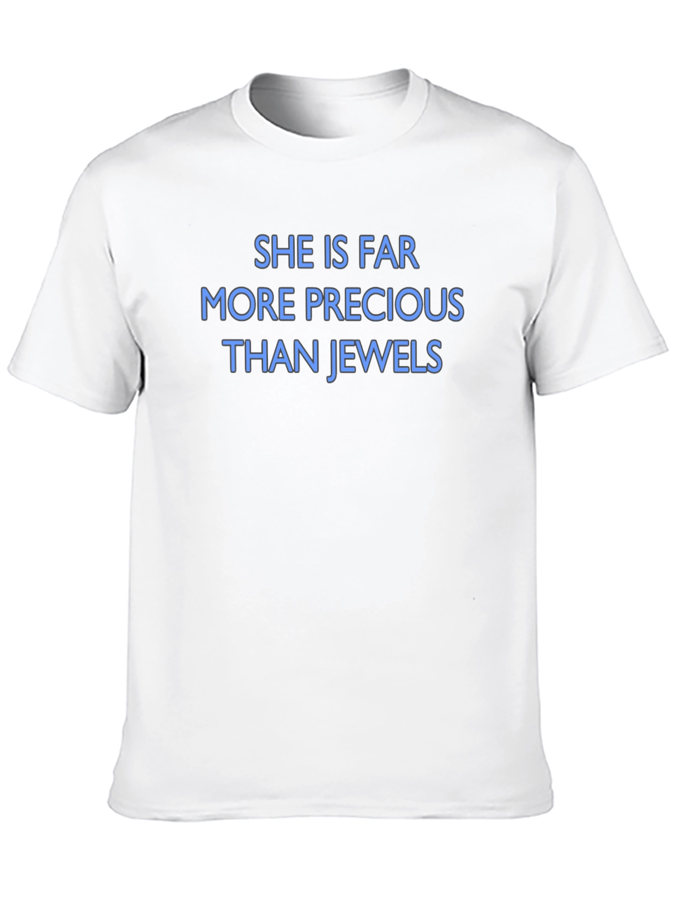 Precious Than Jewels Black Crew Neck T-Shirt