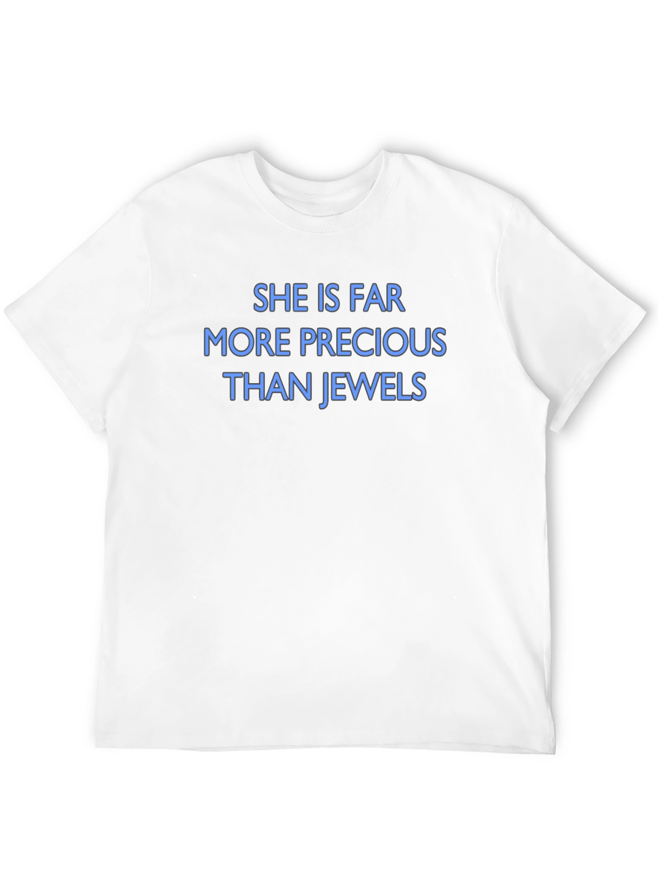 Precious Than Jewels Black Crew Neck T-Shirt