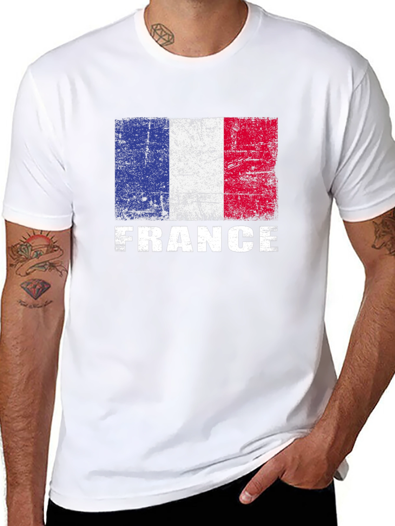France Flag Graphic T-Shirt