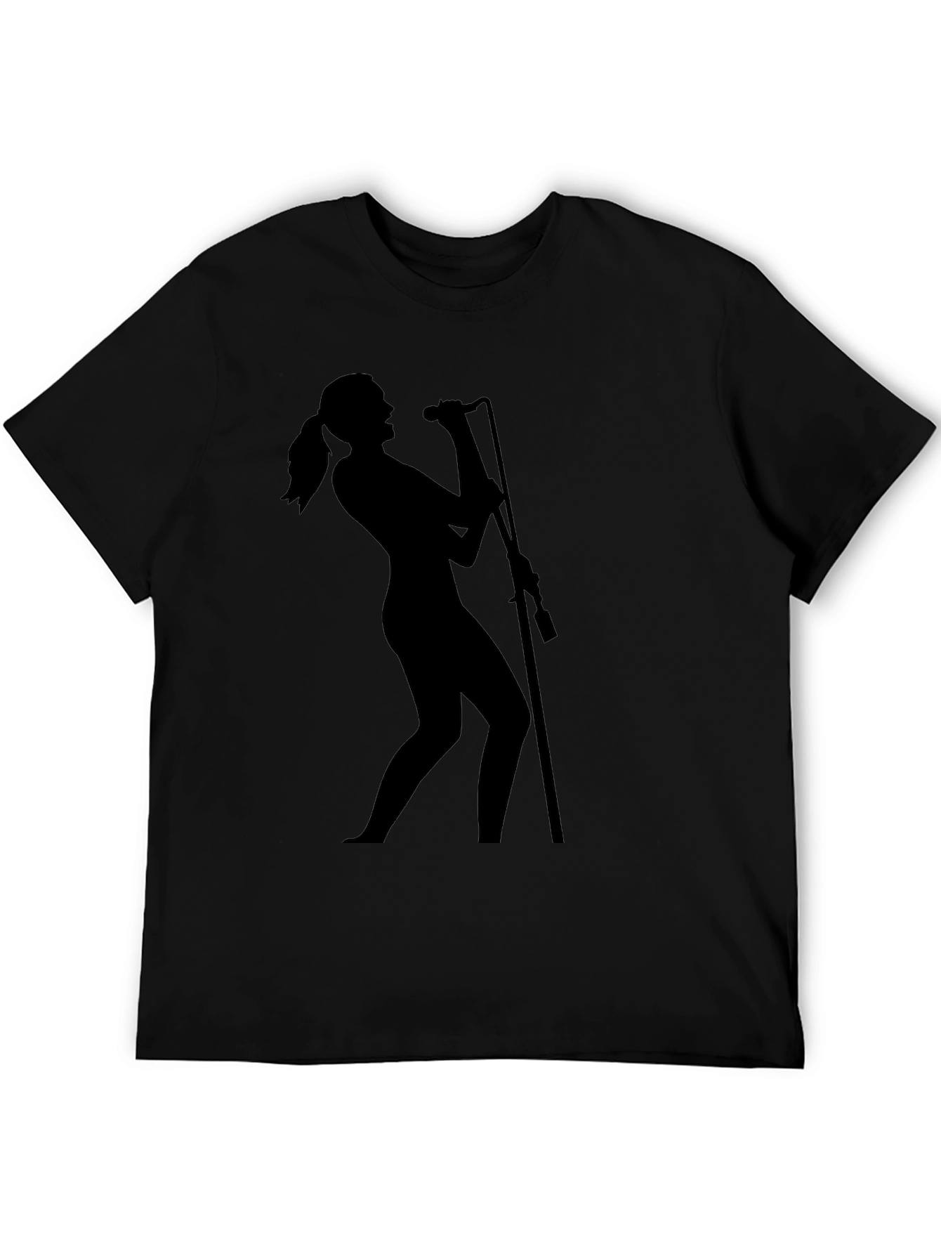 Silhouette Singer Black T-Shirt