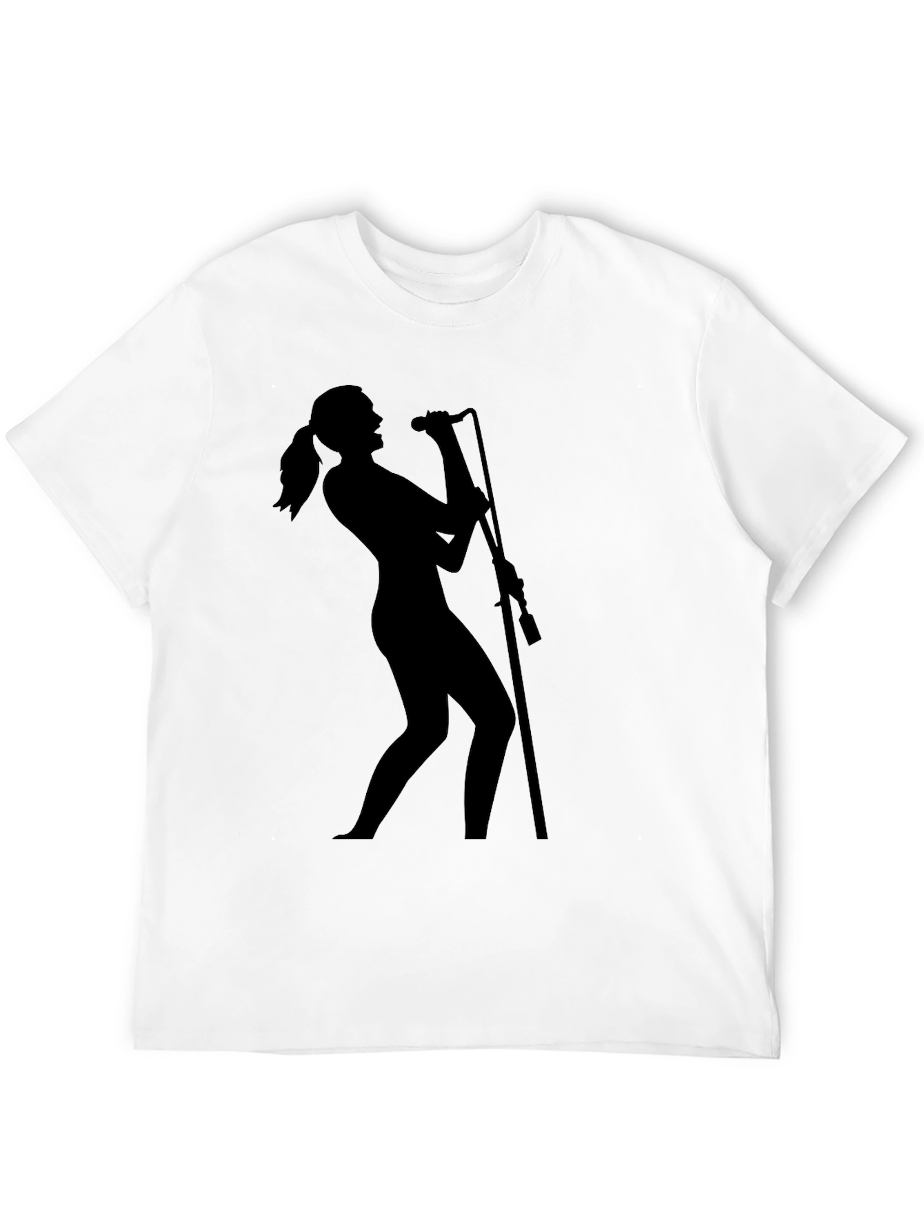 Silhouette Singer Black T-Shirt