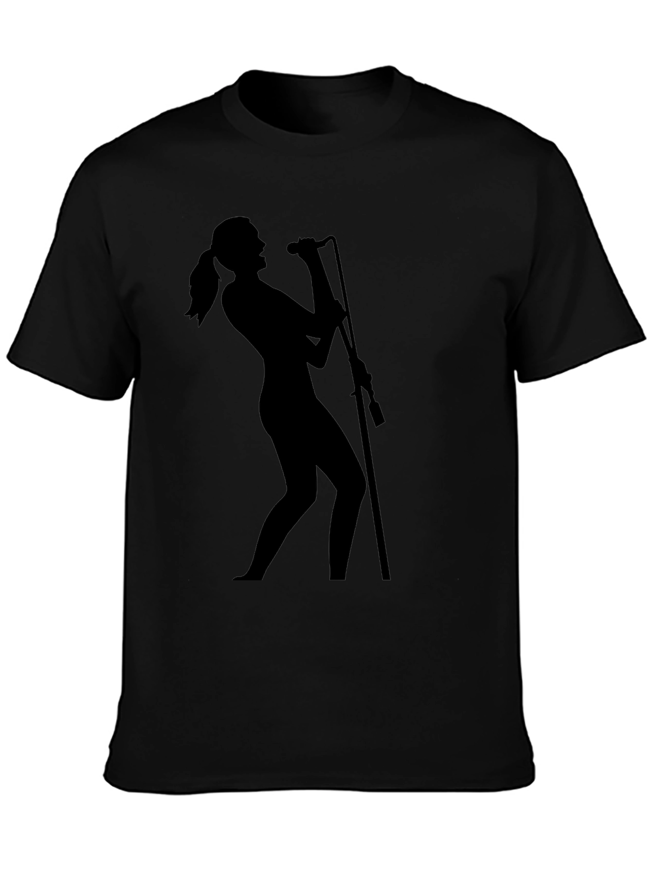 Silhouette Singer Black T-Shirt