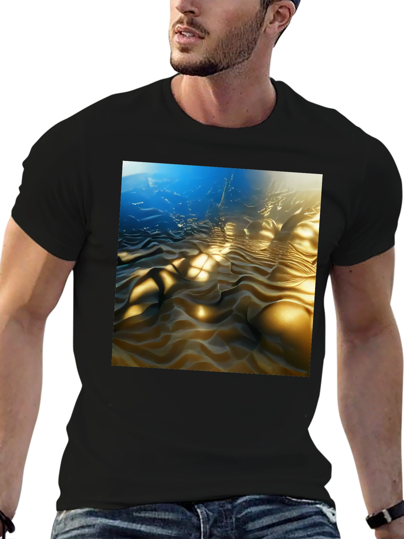 Surreal Sandscape Black Tee