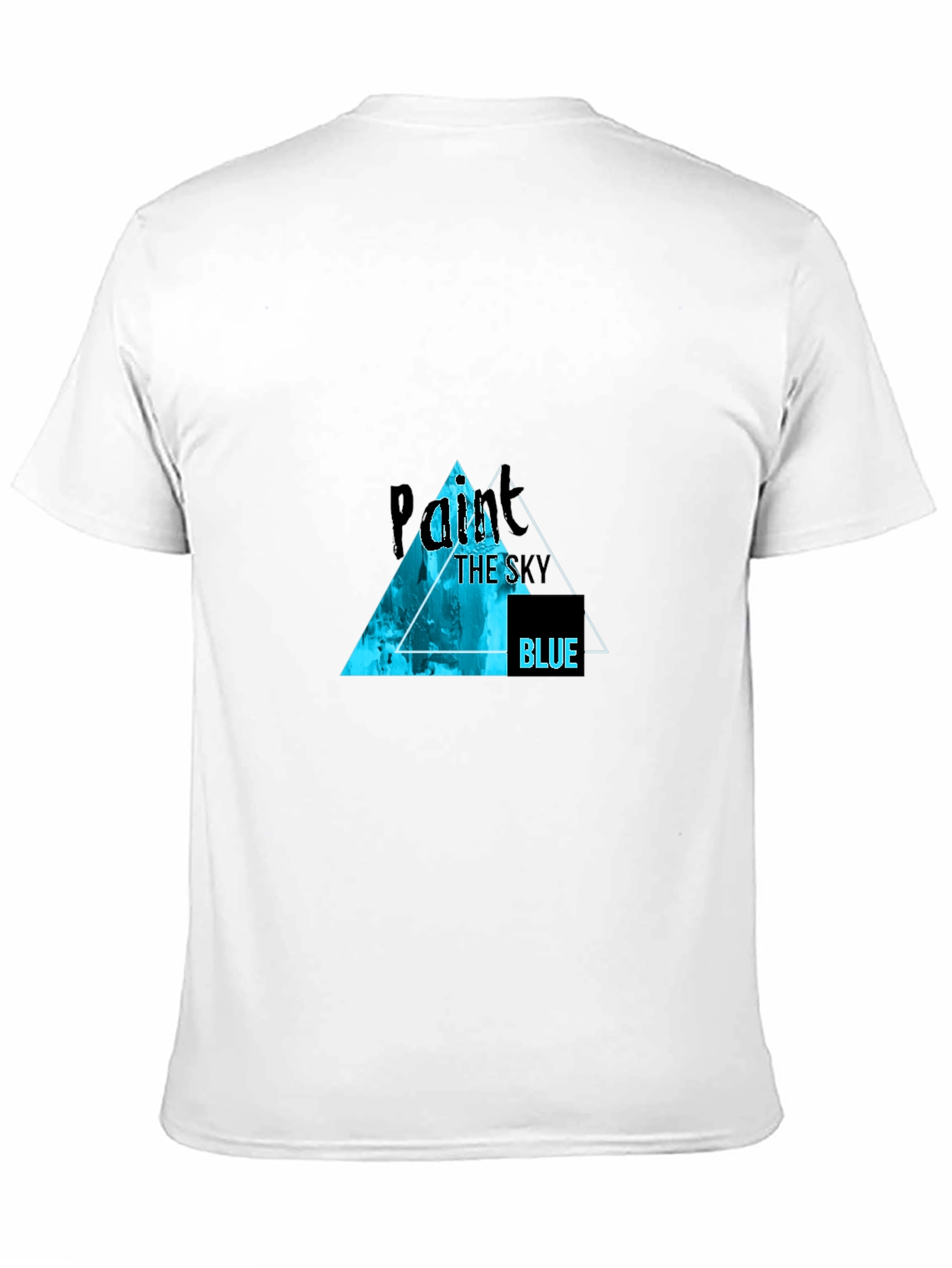 Paint the Sky Blue Black T-Shirt