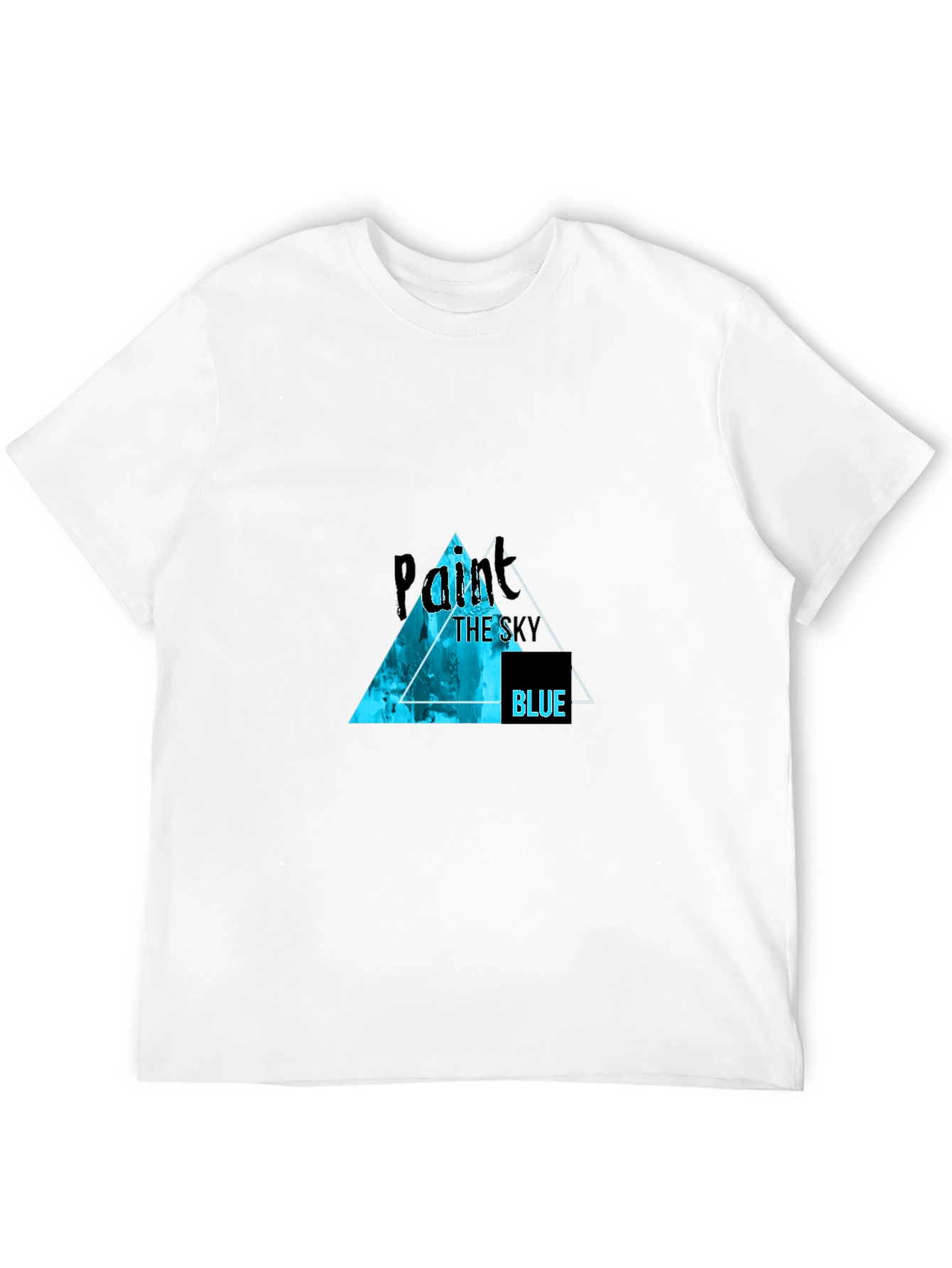 Paint the Sky Blue Black T-Shirt
