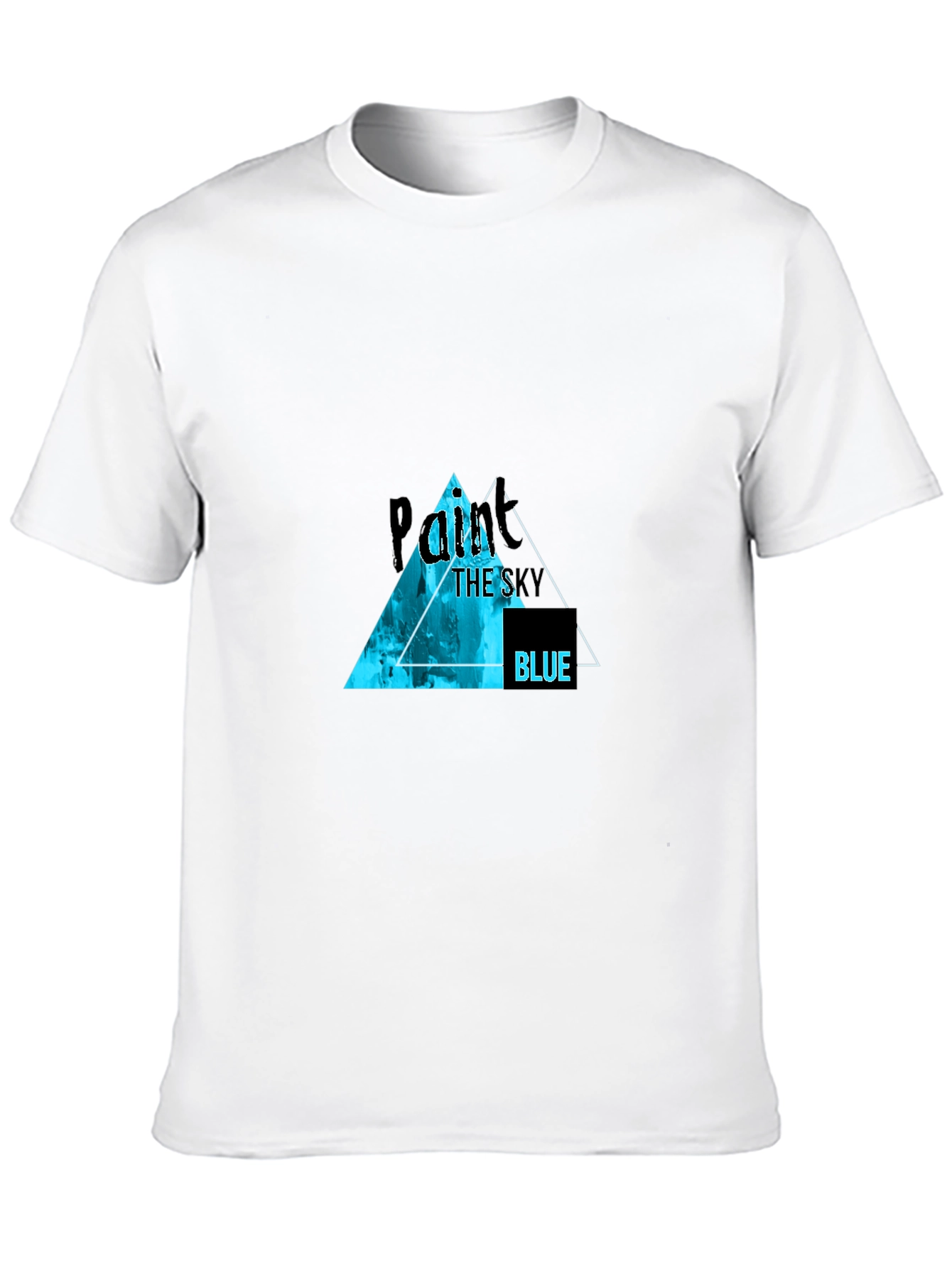 Paint the Sky Blue Black T-Shirt