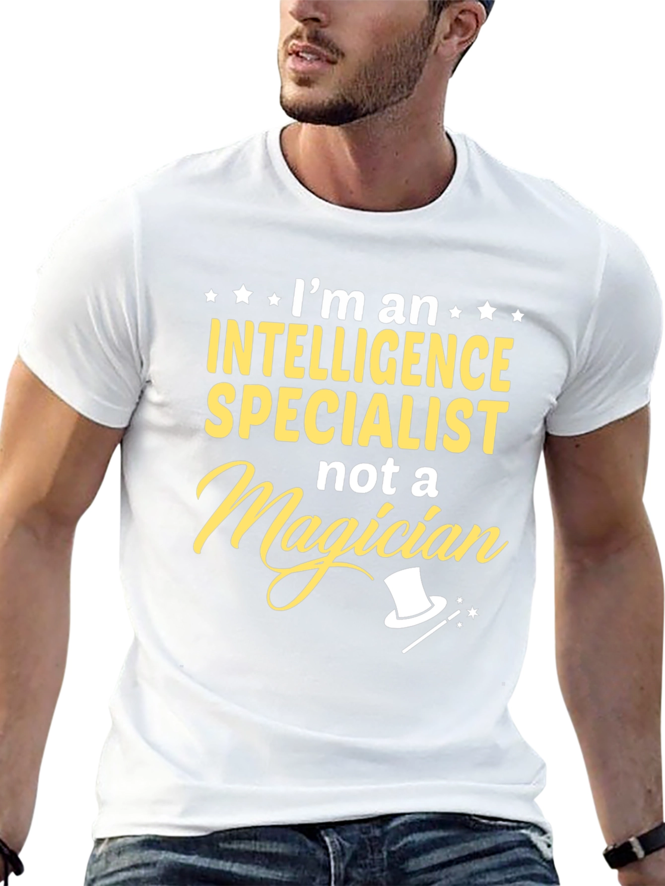 Intelligence Specialist T-Shirt: Not a Magician Tee