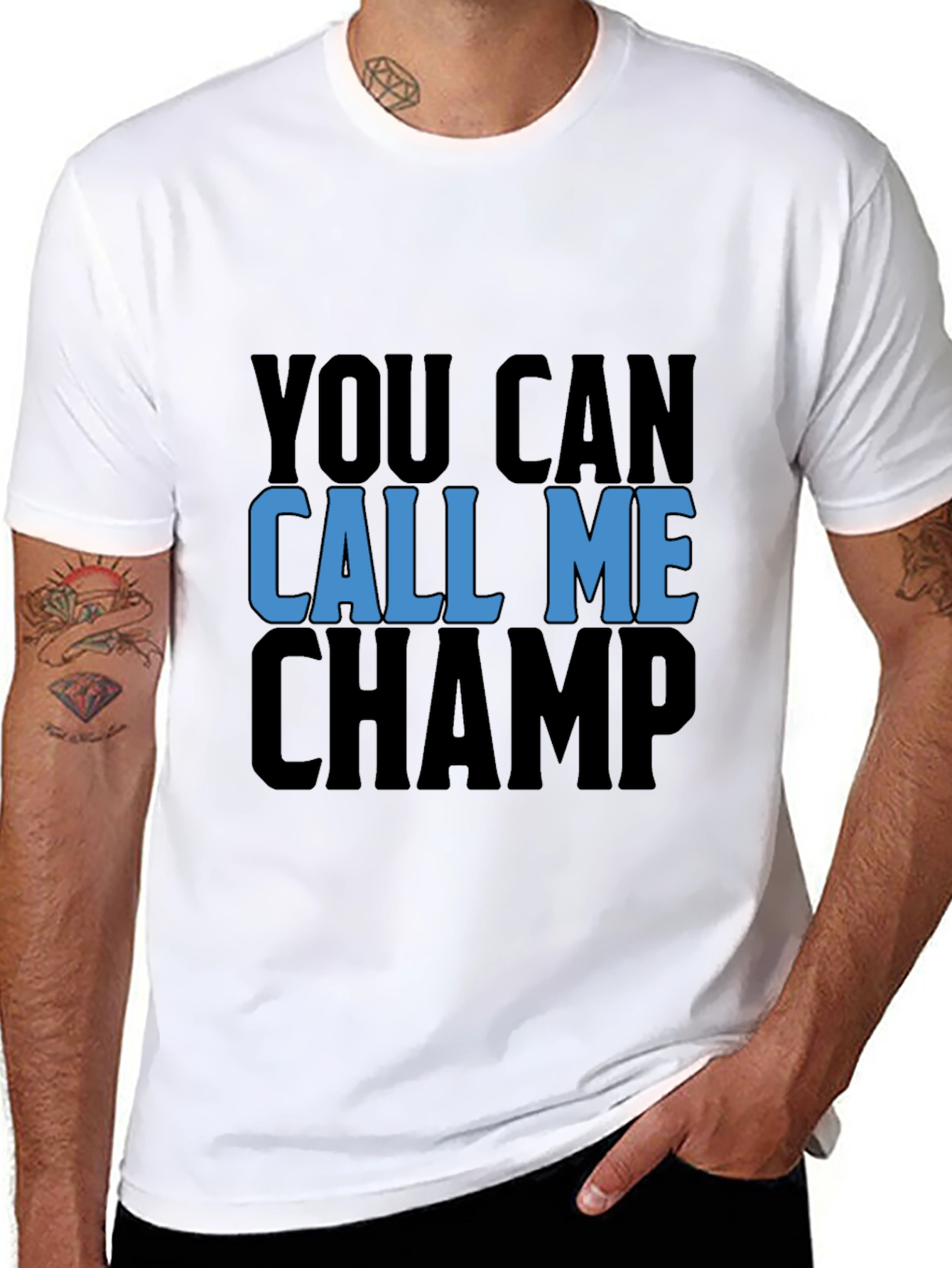 You Can Call Me Champ Black T-Shirt