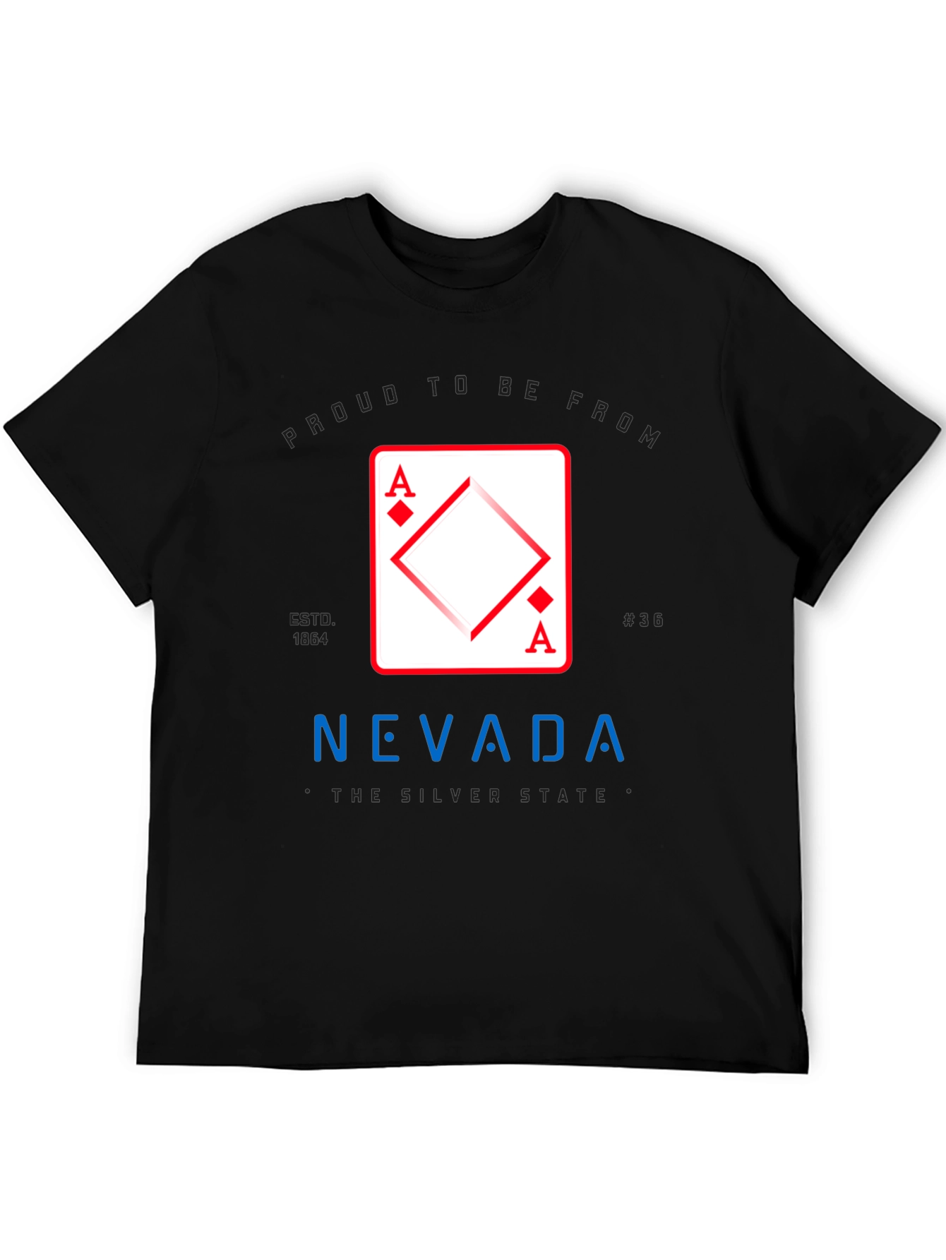 Nevada Ace of Diamonds Graphic T-Shirt