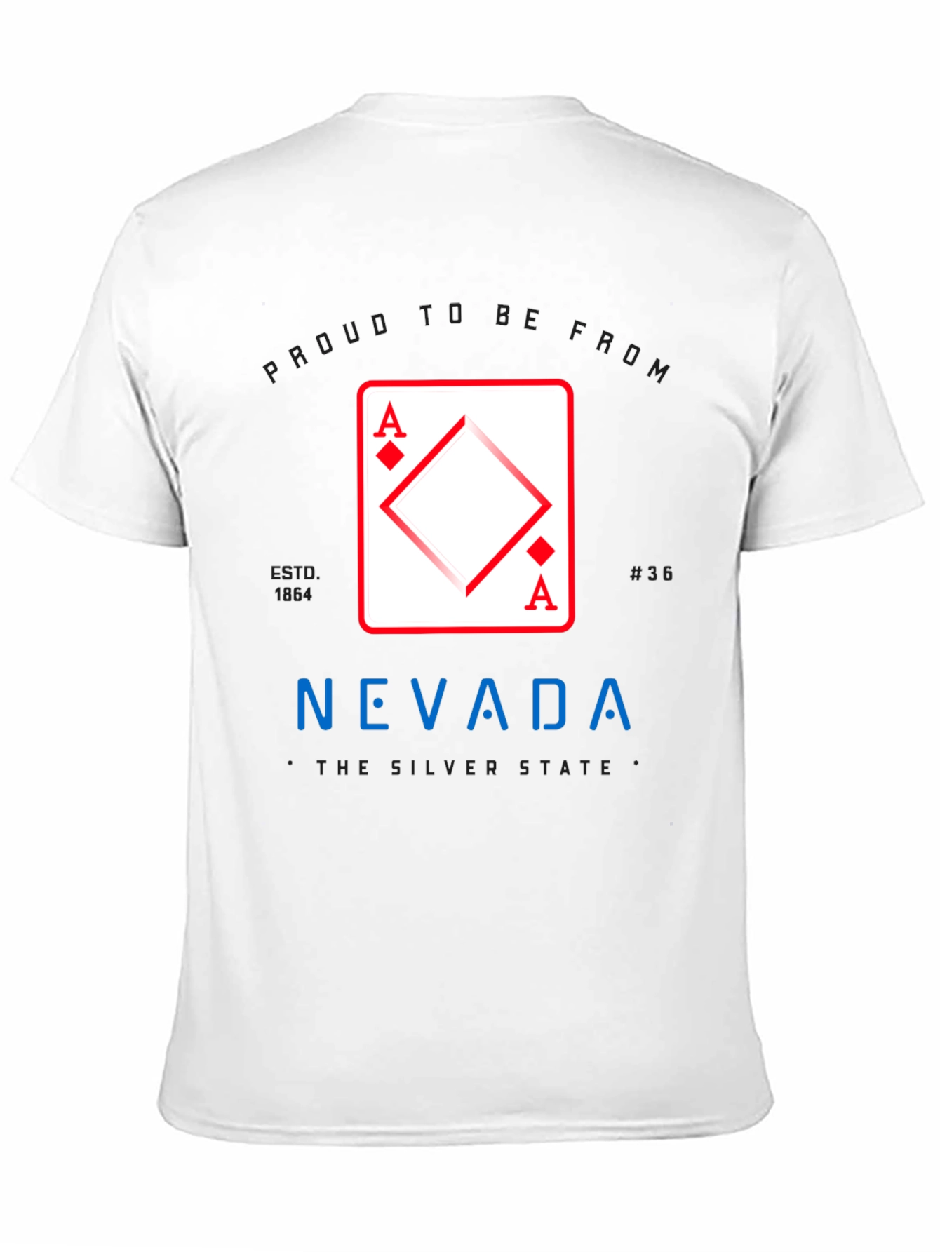 Nevada Ace of Diamonds Graphic T-Shirt