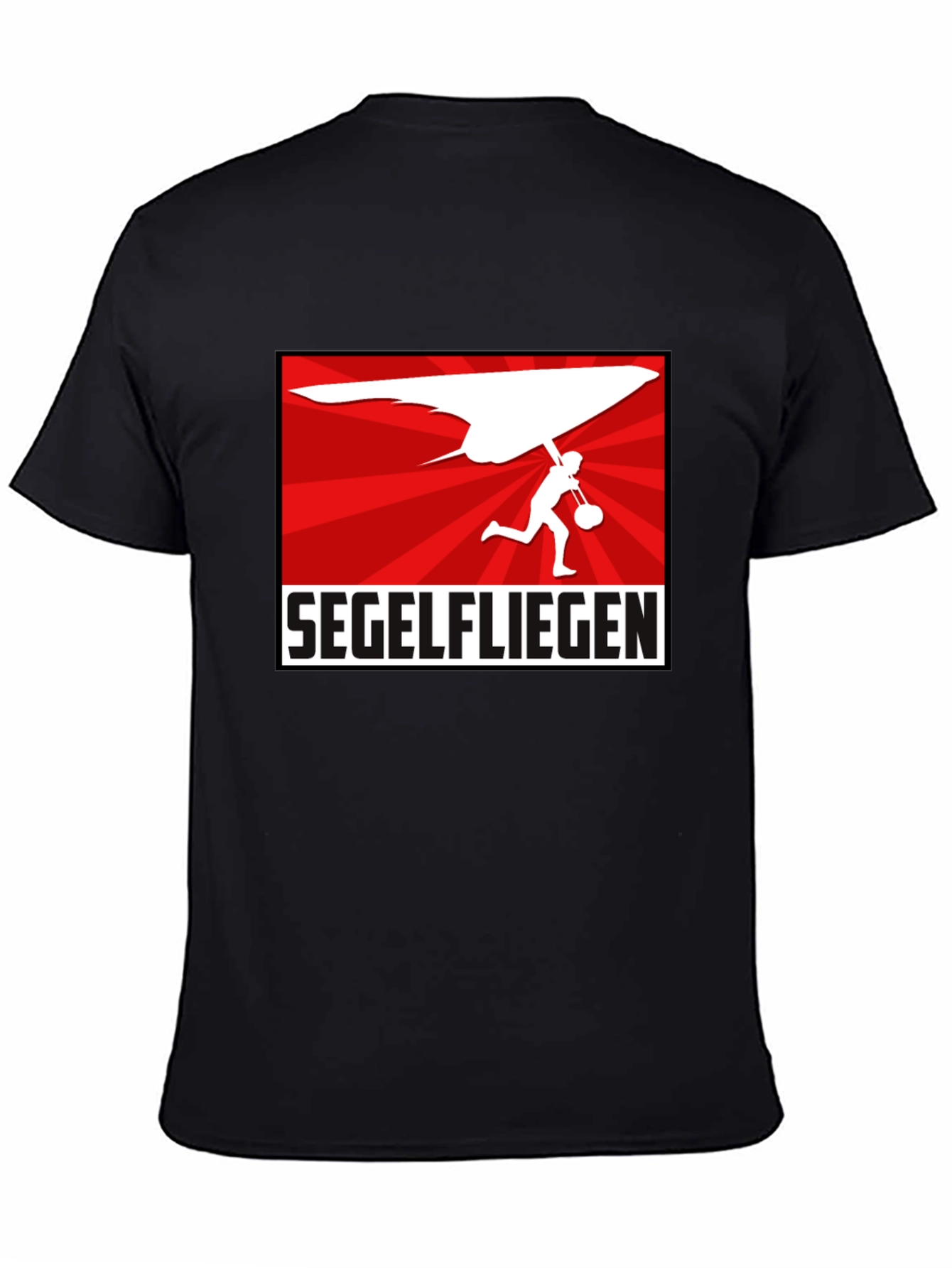 Segelfliegen Hang Gliding Black T-Shirt
