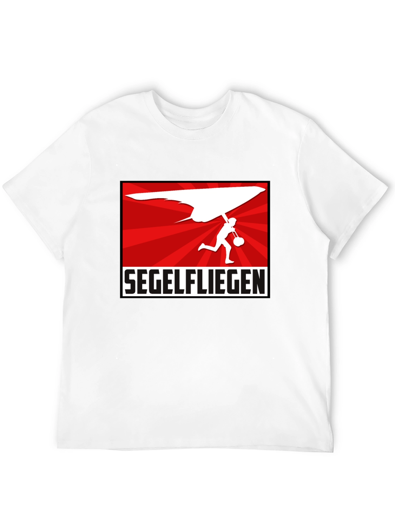Segelfliegen Hang Gliding Black T-Shirt