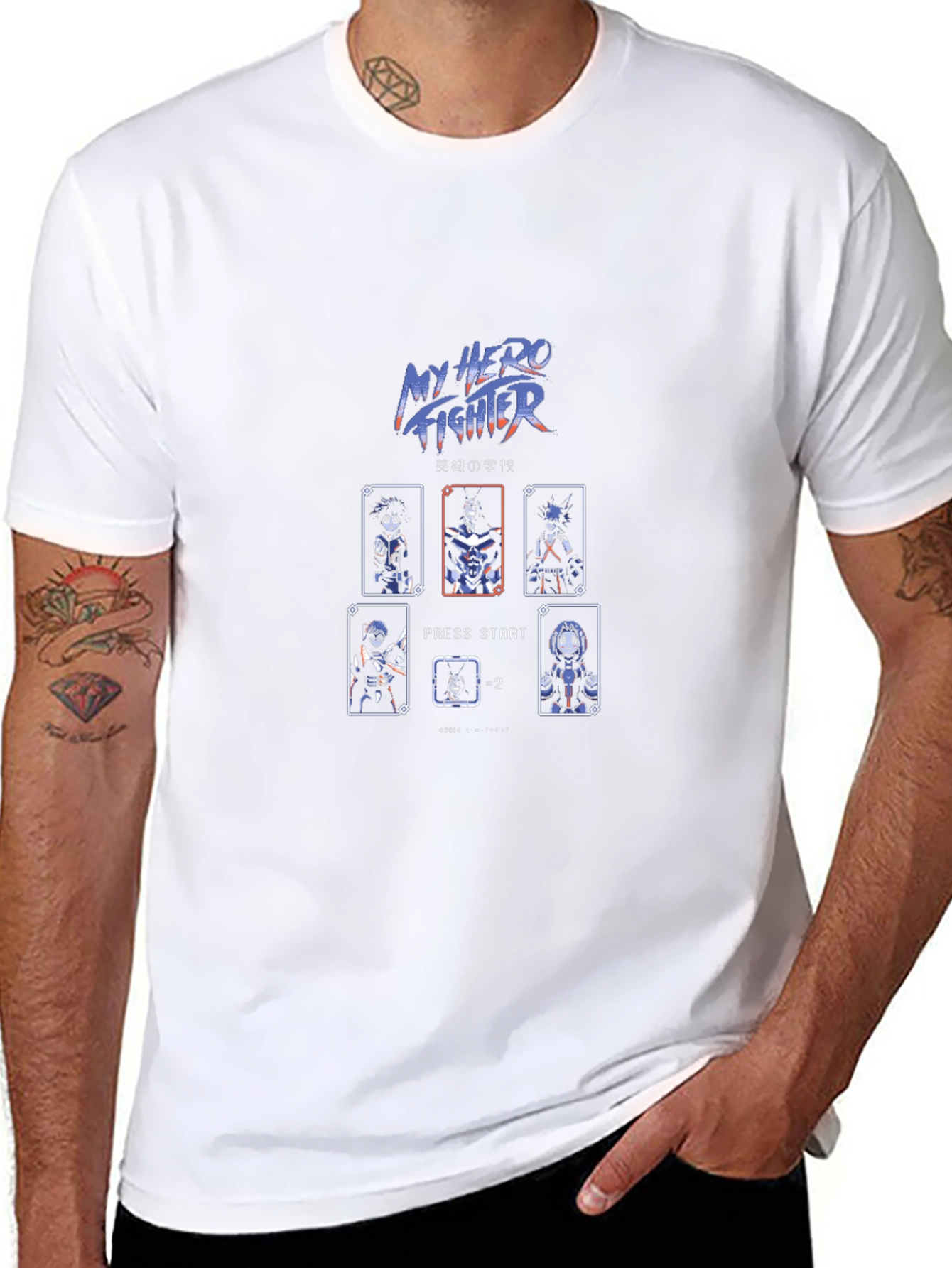 My Hero Fighter Black T-Shirt