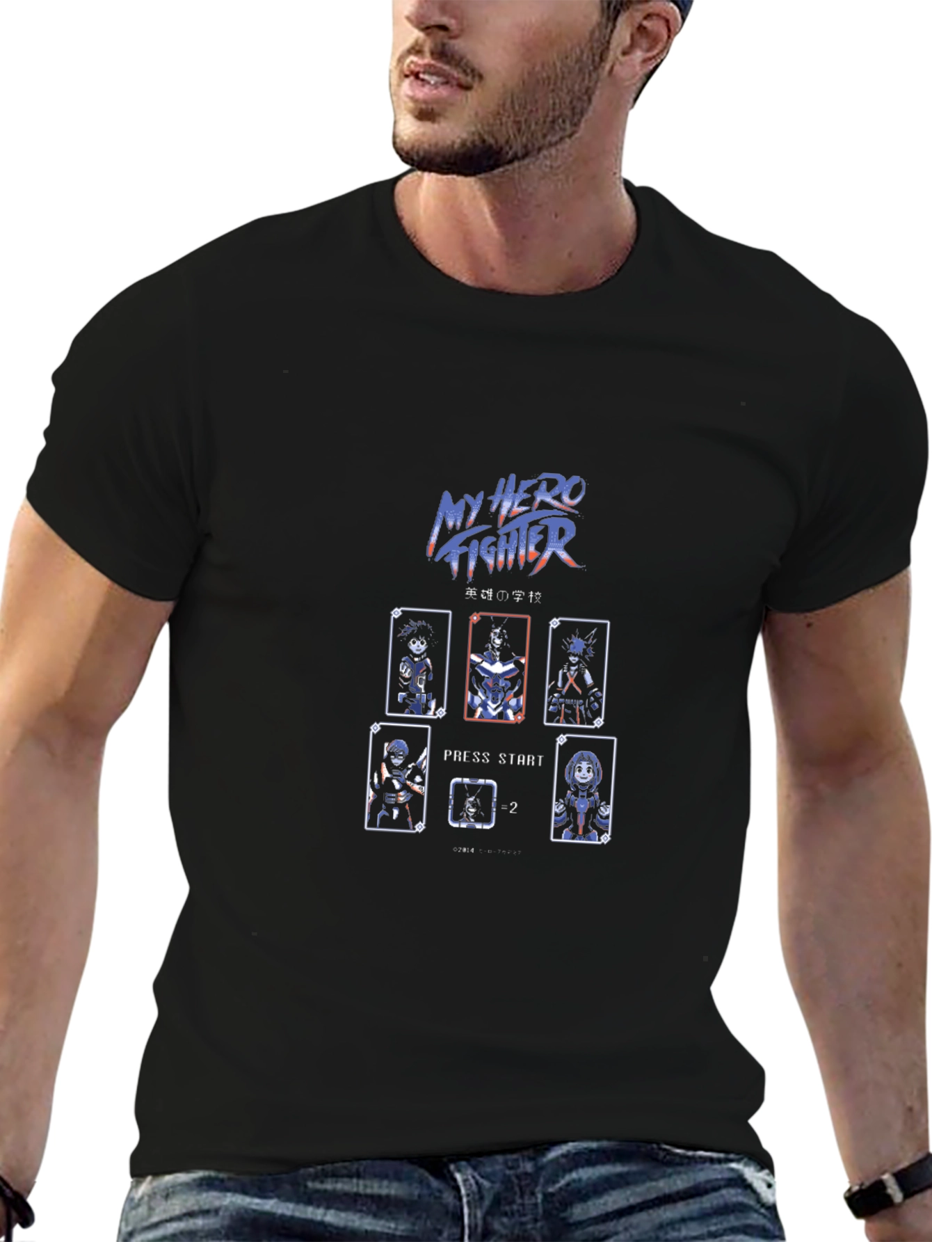 My Hero Fighter Black T-Shirt