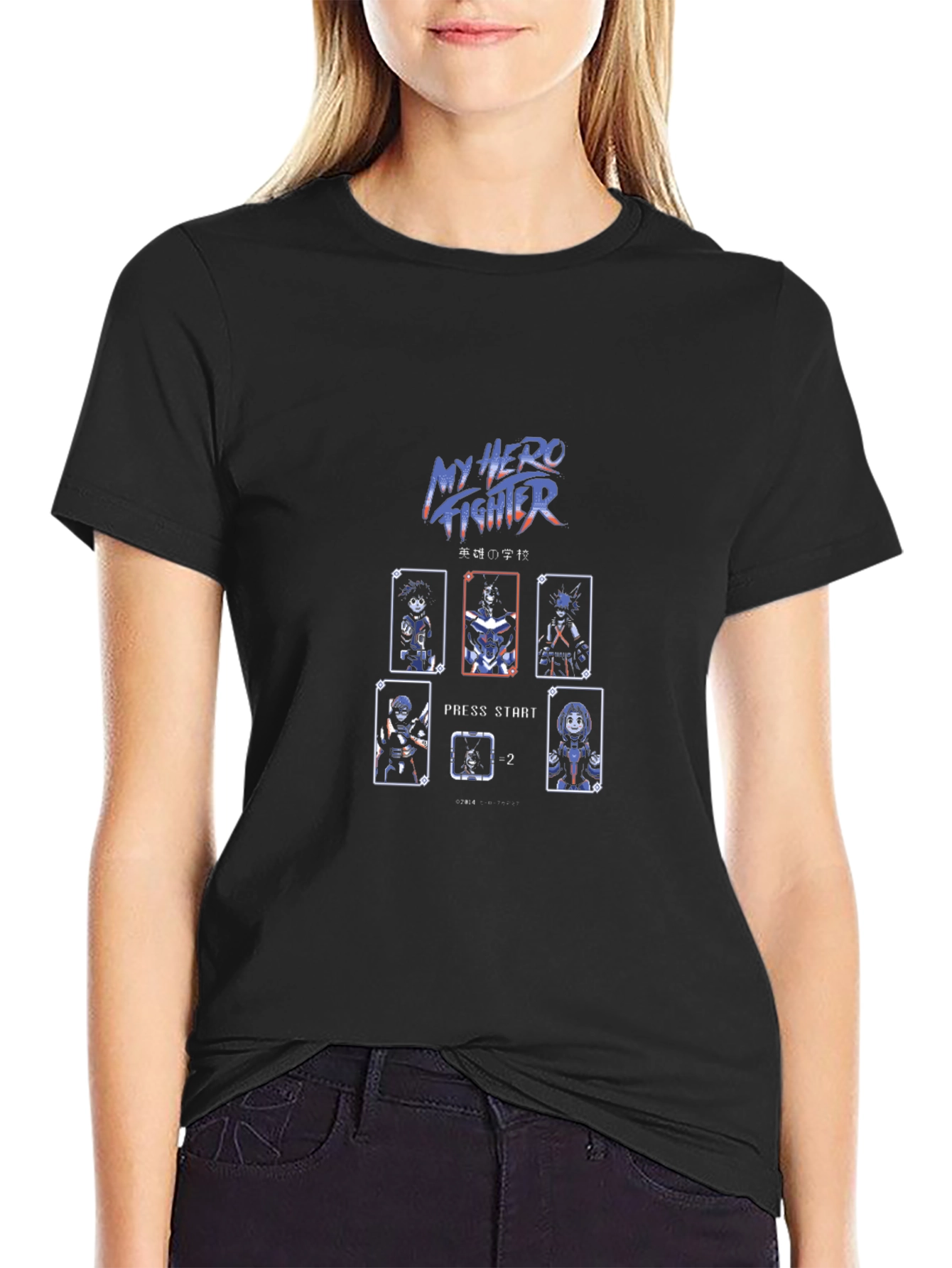 My Hero Fighter Black T-Shirt
