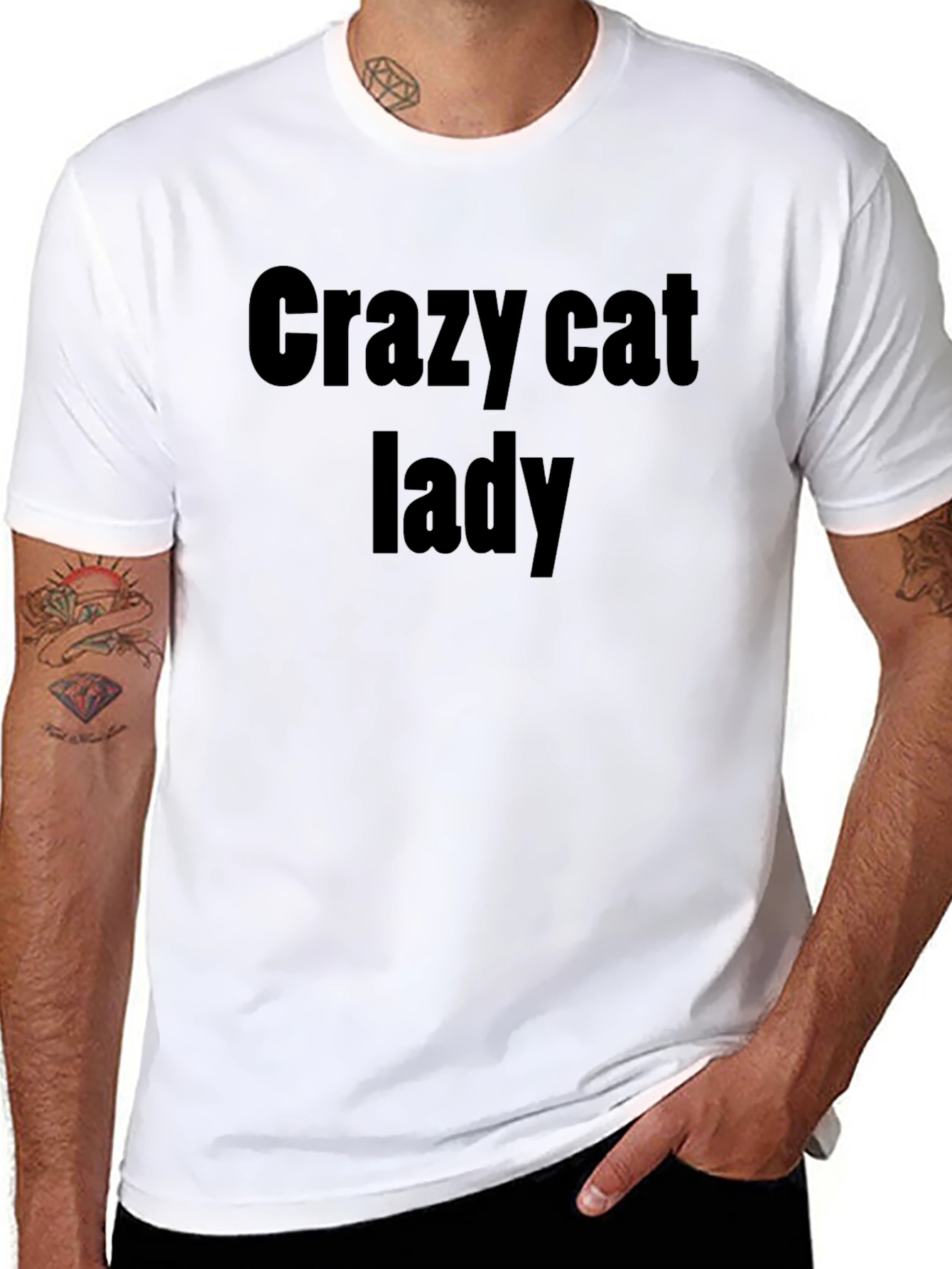 Crazy Cat Lady T-Shirt - Unisex Black Tee