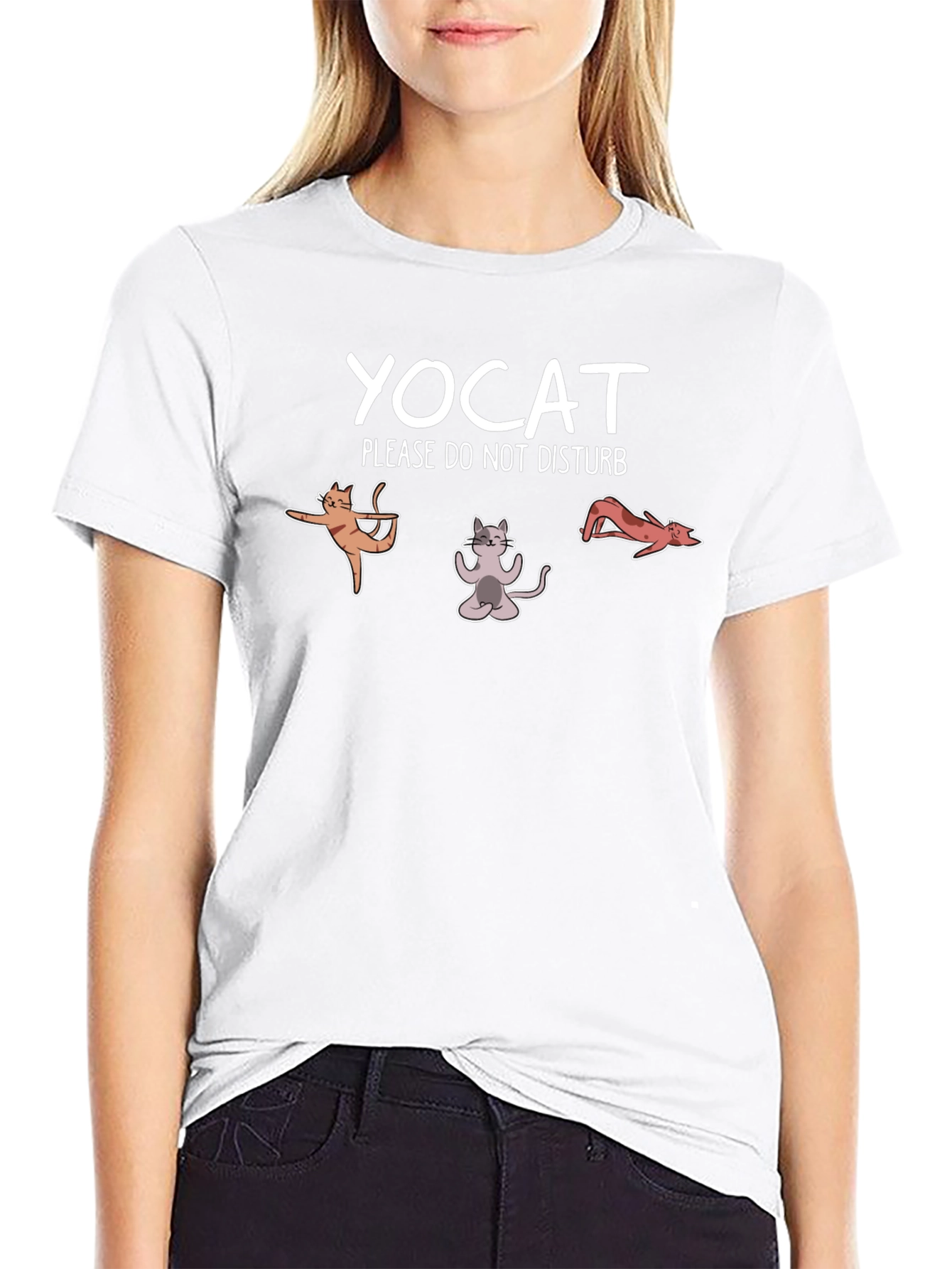 YOCAT T-Shirt - Funny Yoga Cat Design