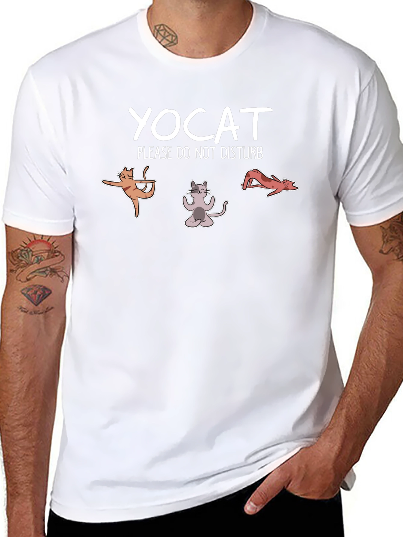 YOCAT T-Shirt - Funny Yoga Cat Design