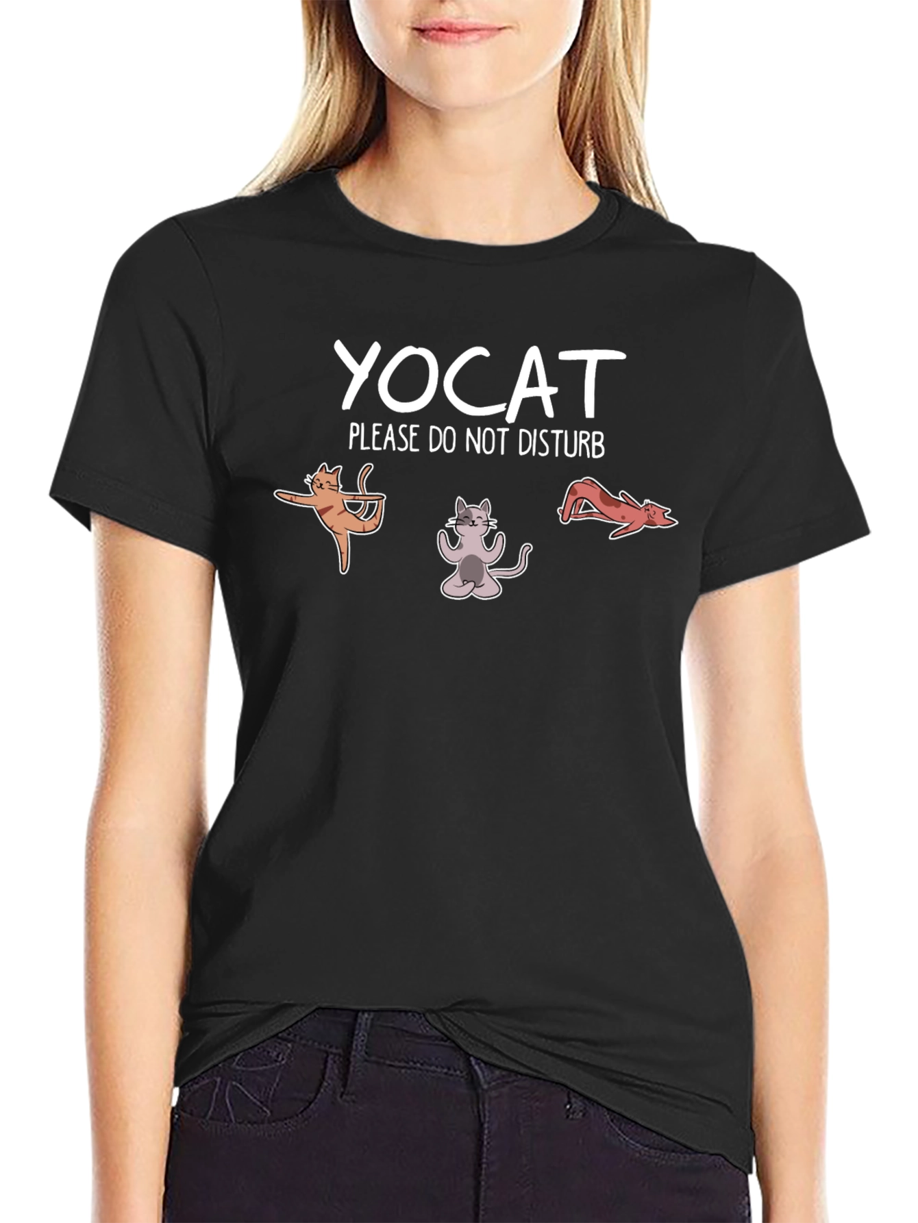 YOCAT T-Shirt - Funny Yoga Cat Design