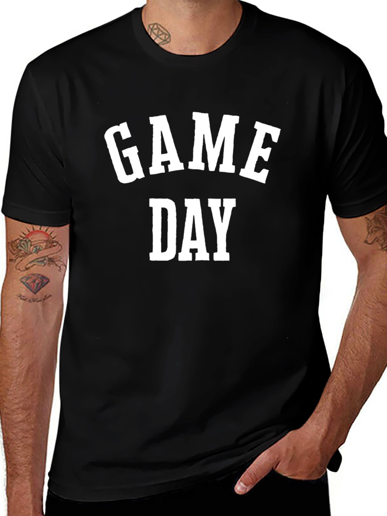 Game Day T-Shirt - Black Cotton Tee