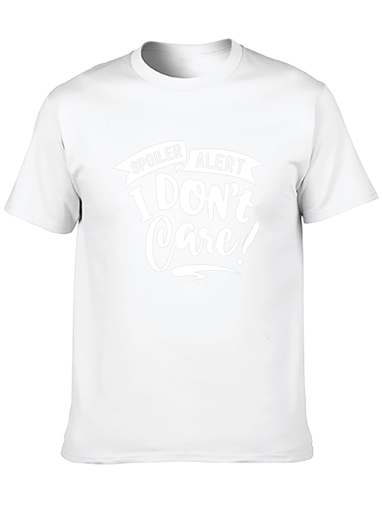 Spoiler Alert T-Shirt - I Dont Care Novelty Tee