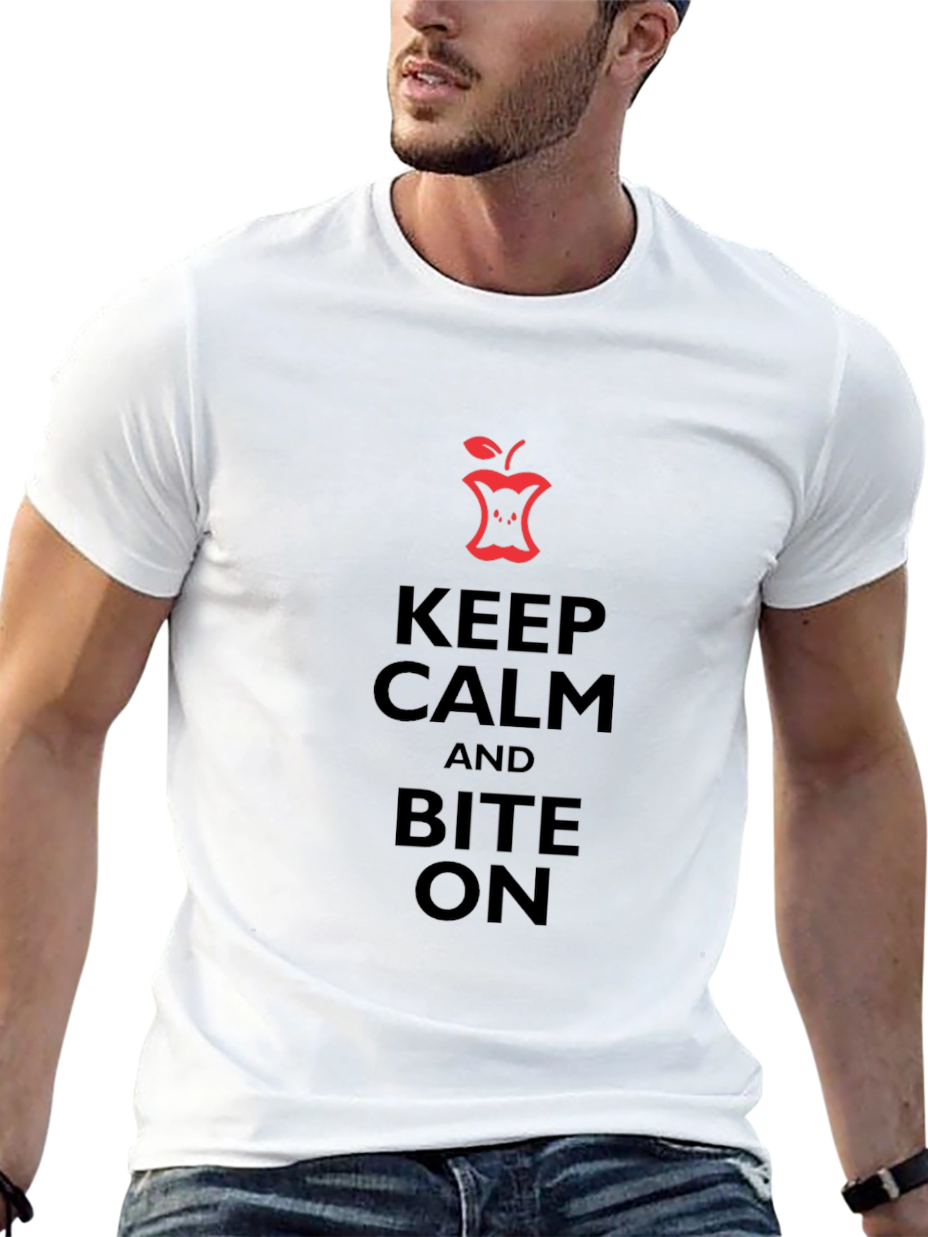 Keep Calm Apple Bite T-Shirt