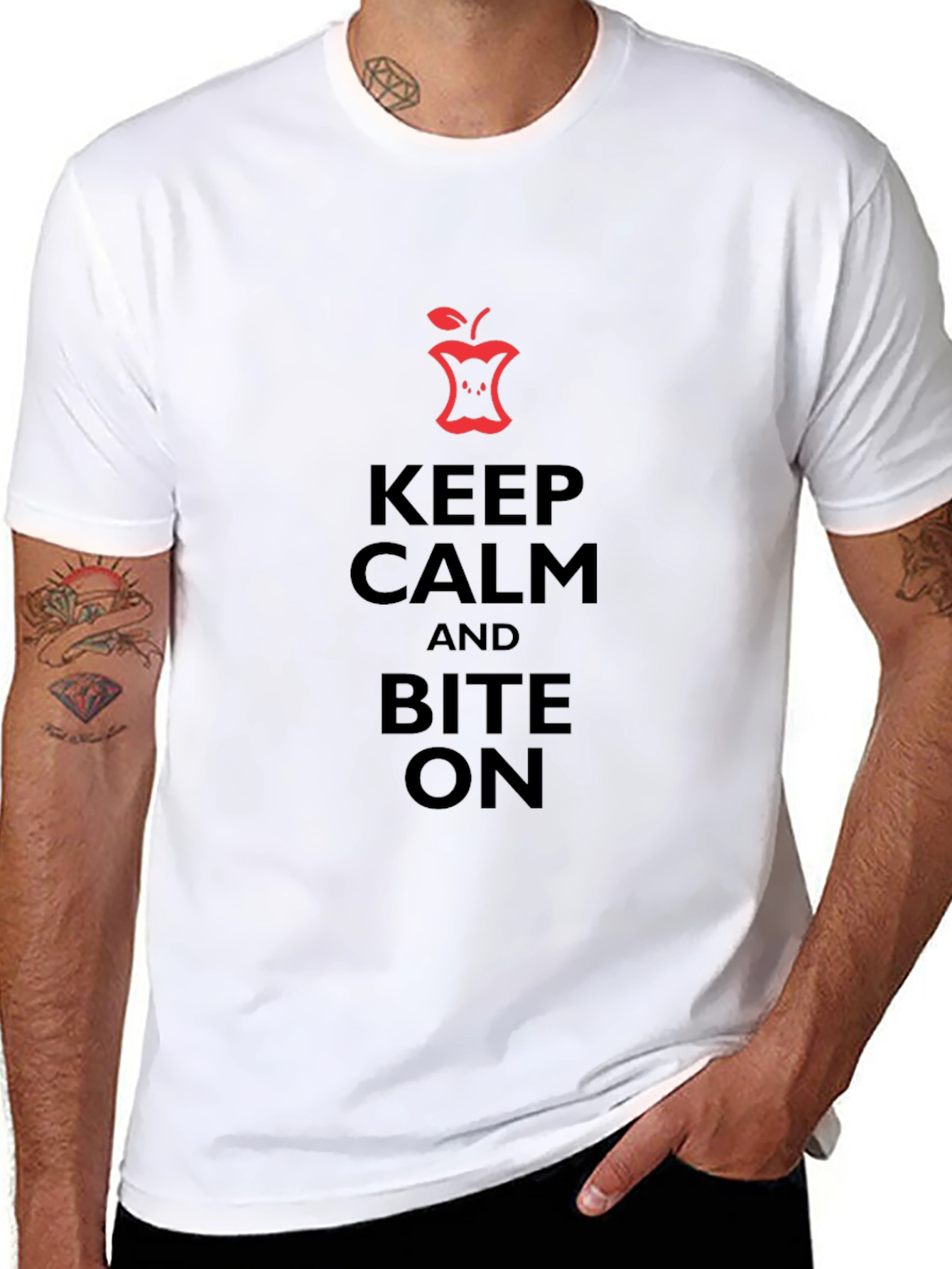 Keep Calm Apple Bite T-Shirt