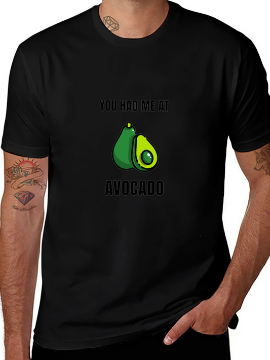 Avocado Lovers Black Graphic T-Shirt