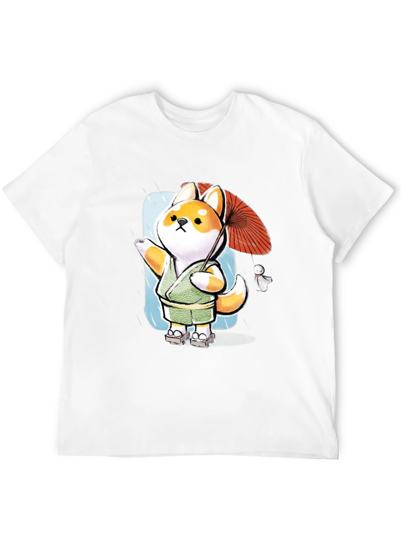 Shiba Inu Umbrella T-Shirt - Japanese Doge Style