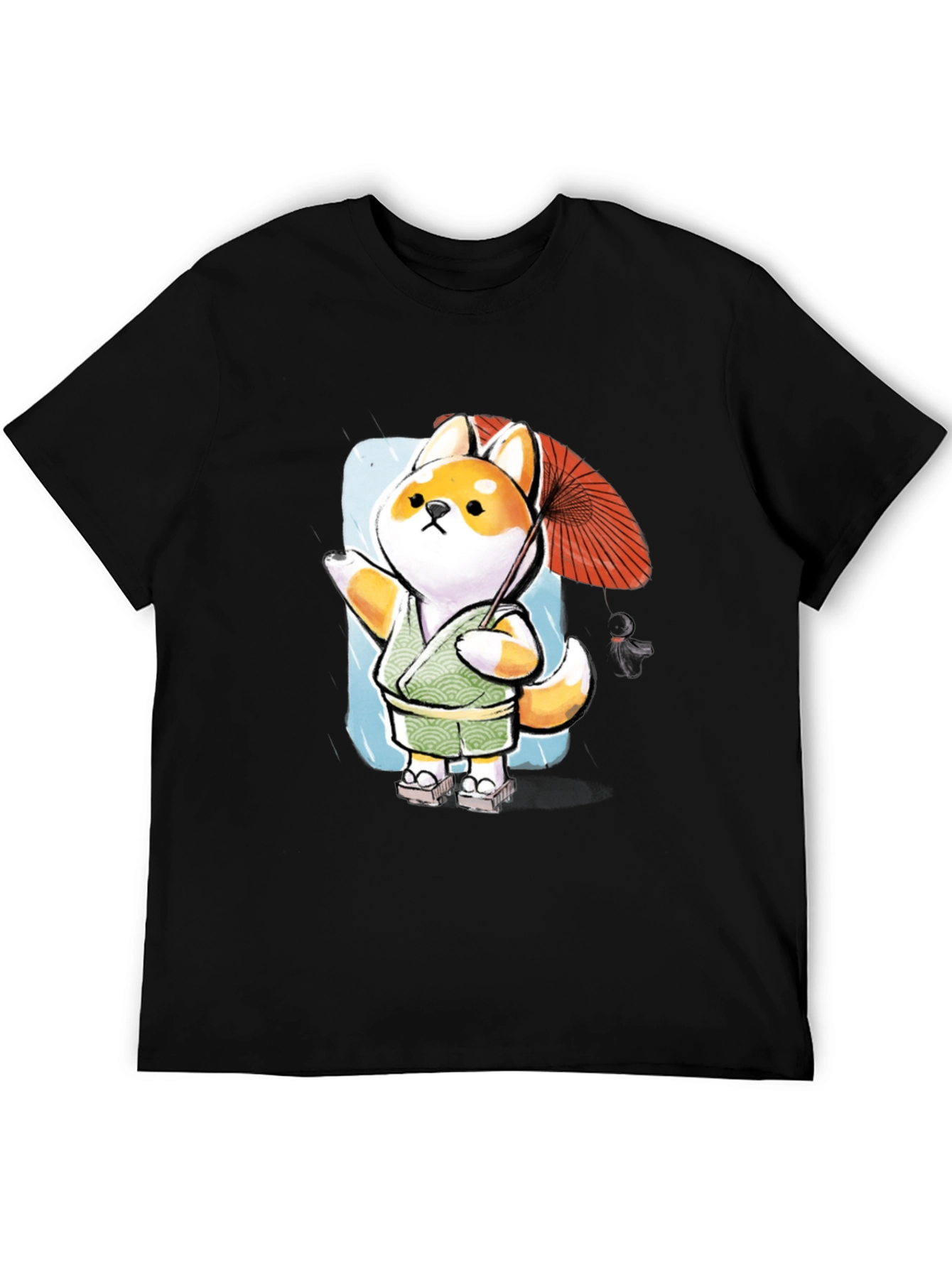 Shiba Inu Umbrella T-Shirt - Japanese Doge Style